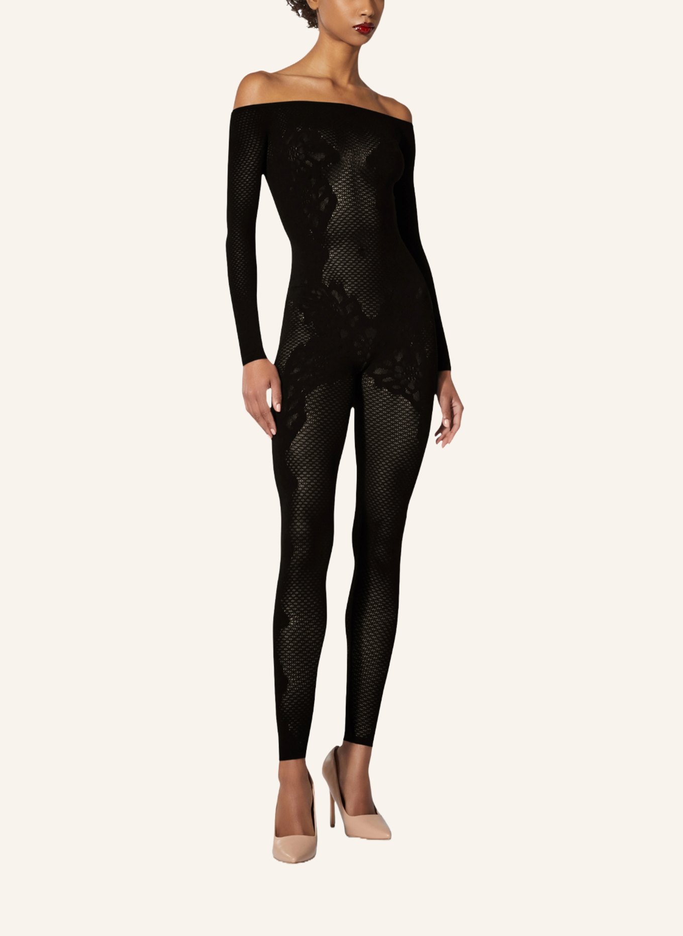 Wolford Jumpsuit LACE TATTOO, Farbe: SCHWARZ (Bild 4)