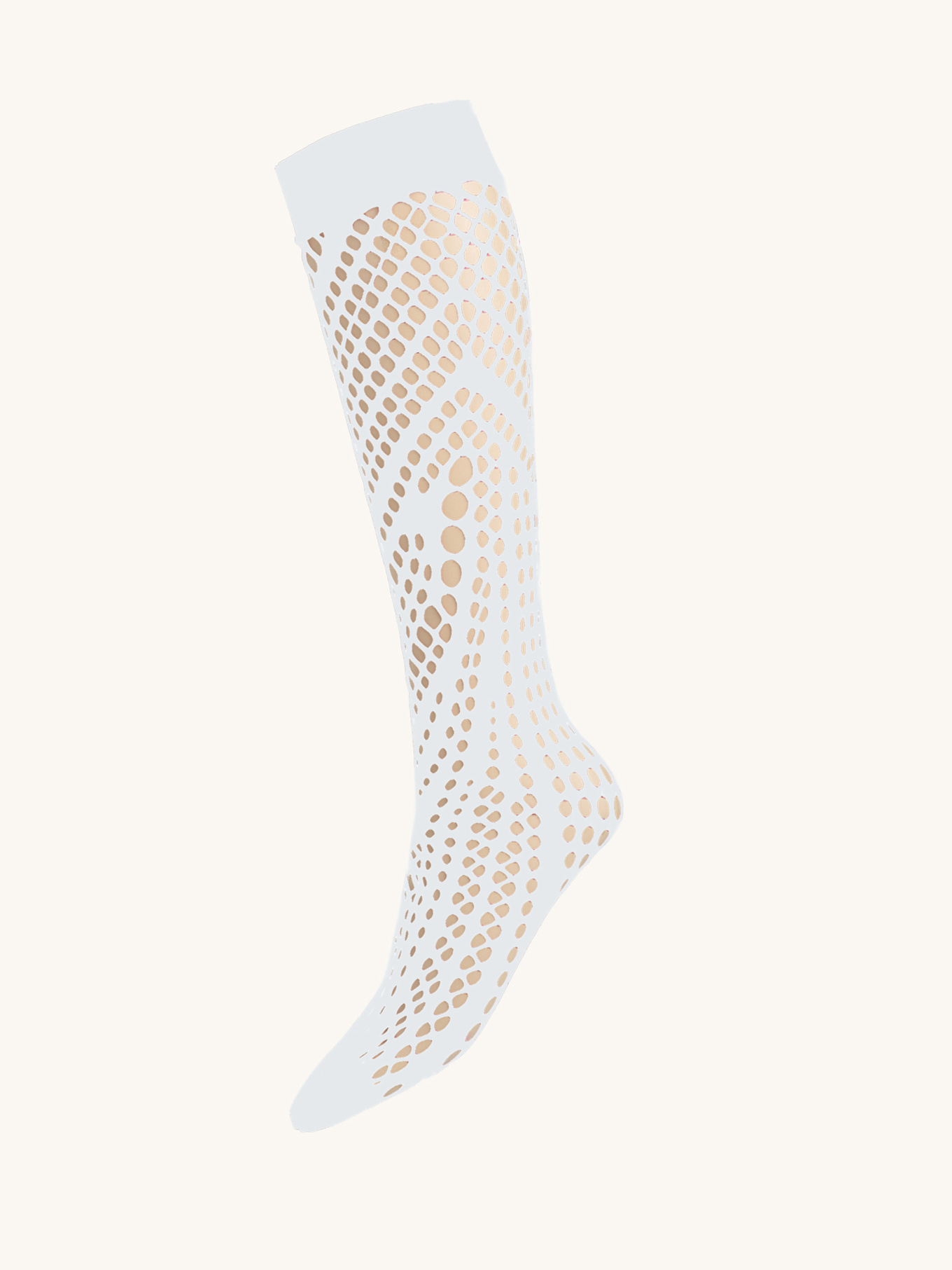 Wolford Kniestrumpf ORGANIC NET KNEE-HIGHS: HELLBLAU