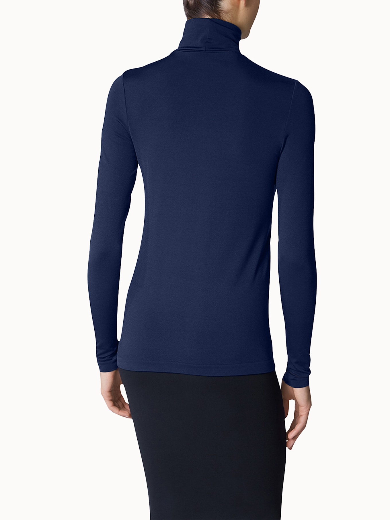 Wolford Pullover LUXE PULLOVER: DUNKELBLAU