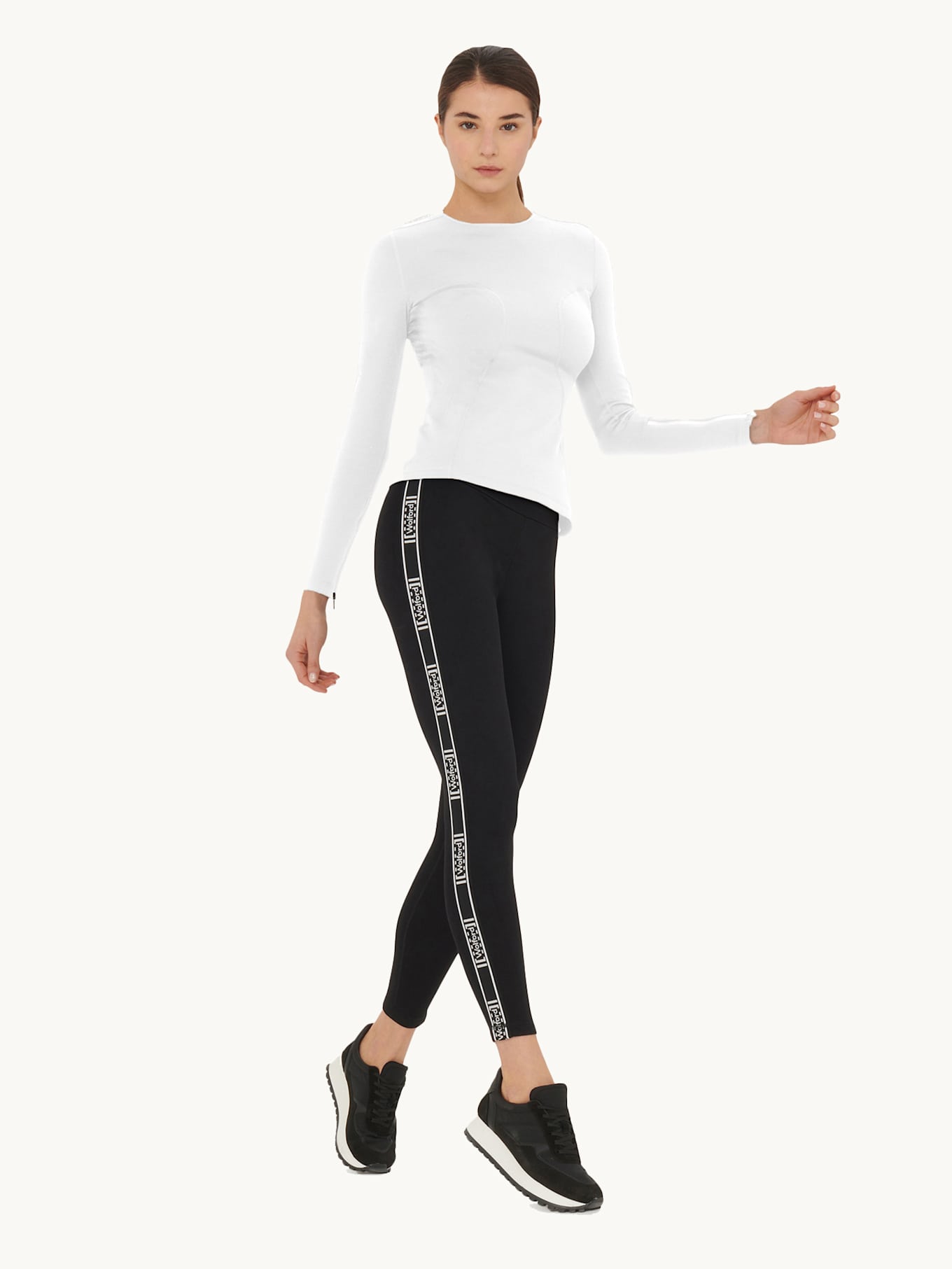 Wolford Wolford Top Long Sleeves Thermal Top Long Sleeves: WEISS