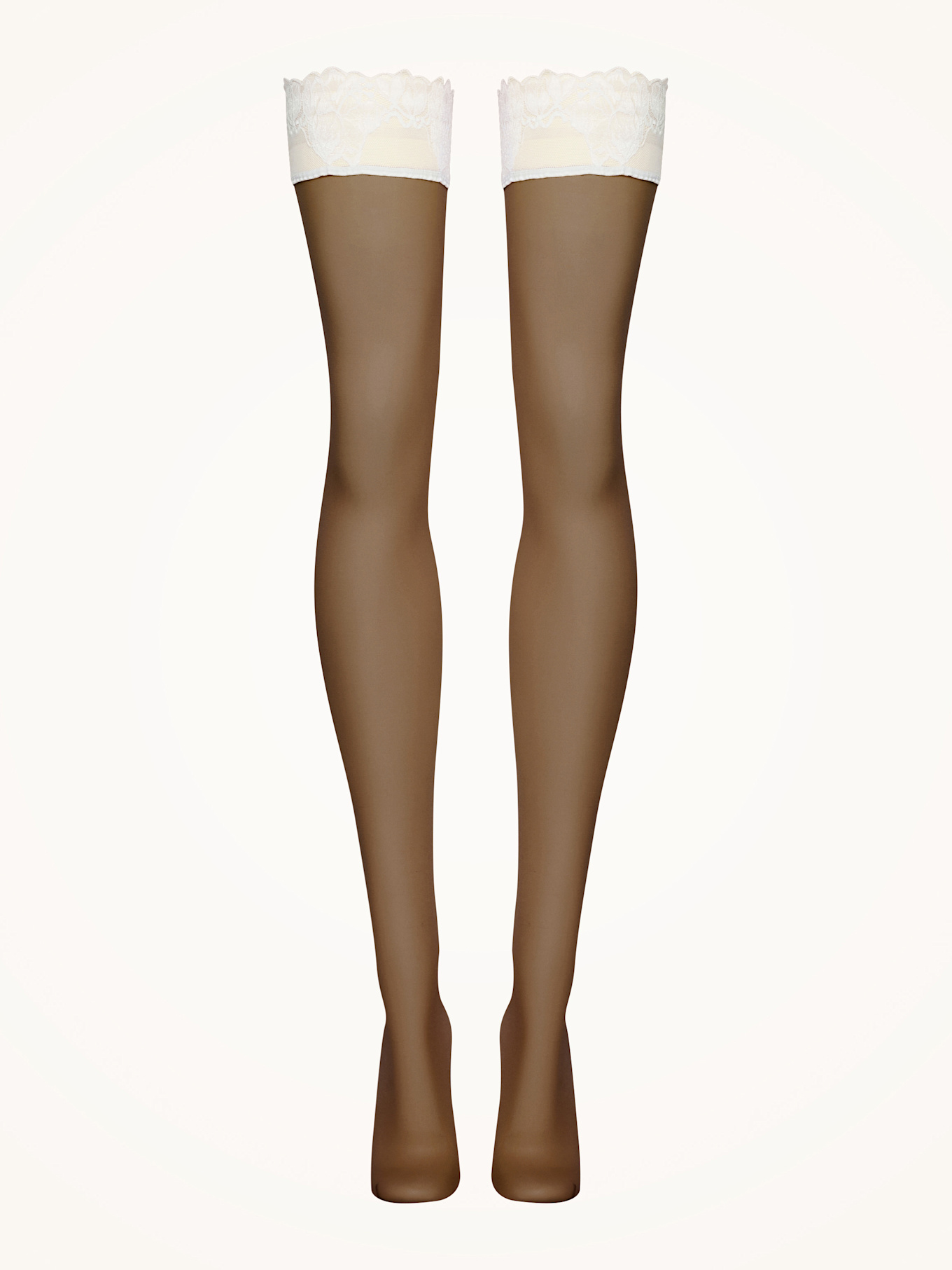 Wolford Halterlose Feinstrümpfe NUDE: CAMEL