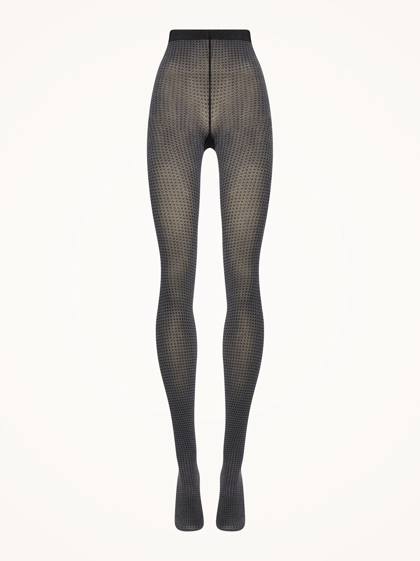 Wolford Wolford Tights Cotton Tights: SCHWARZ/ GRAU