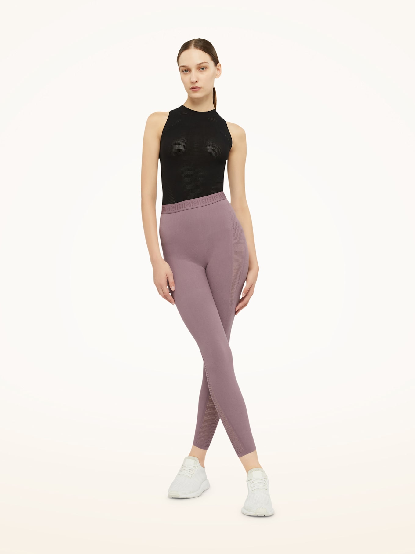 Wolford Wolford Leggings Grid Net Leggings: LILA