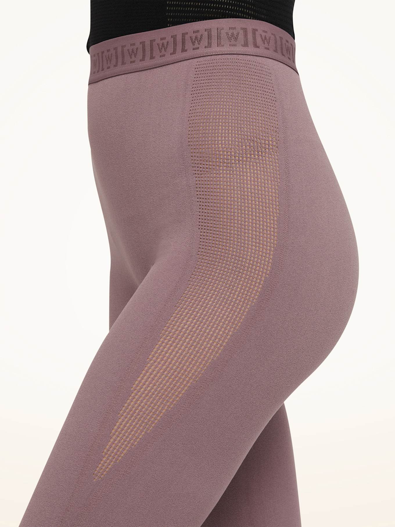 Wolford Wolford Leggings Grid Net Leggings: LILA