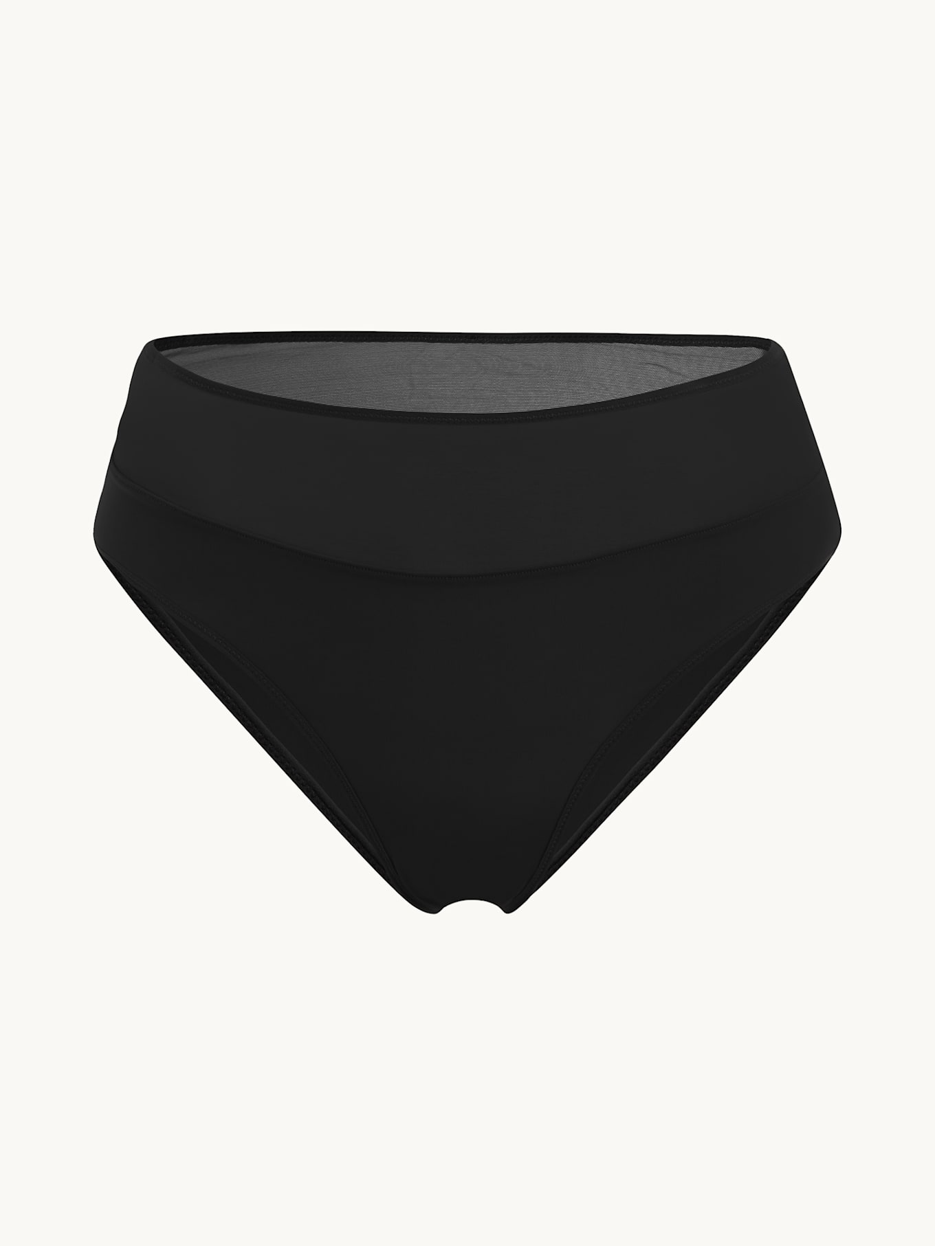 Wolford Lingerie Tanga SHEER OPAQUE PANTY: SCHWARZ