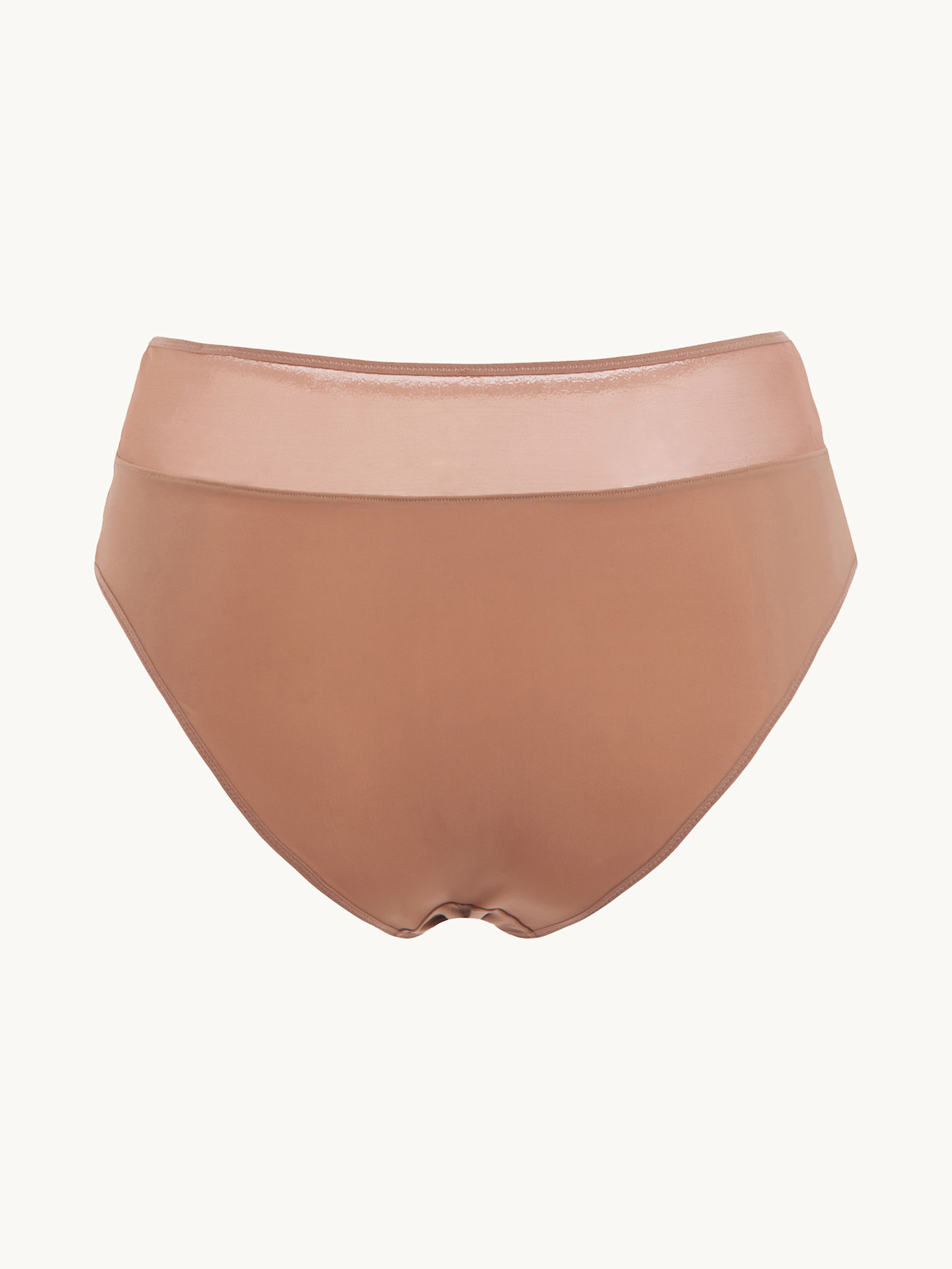 Wolford Lingerie Tanga SHEER OPAQUE PANTY: CAMEL