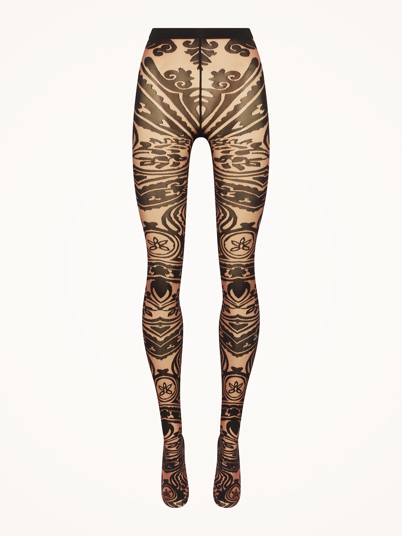 Wolford Strumpfhose PAISLEY TATTOO TIGHTS: BRAUN