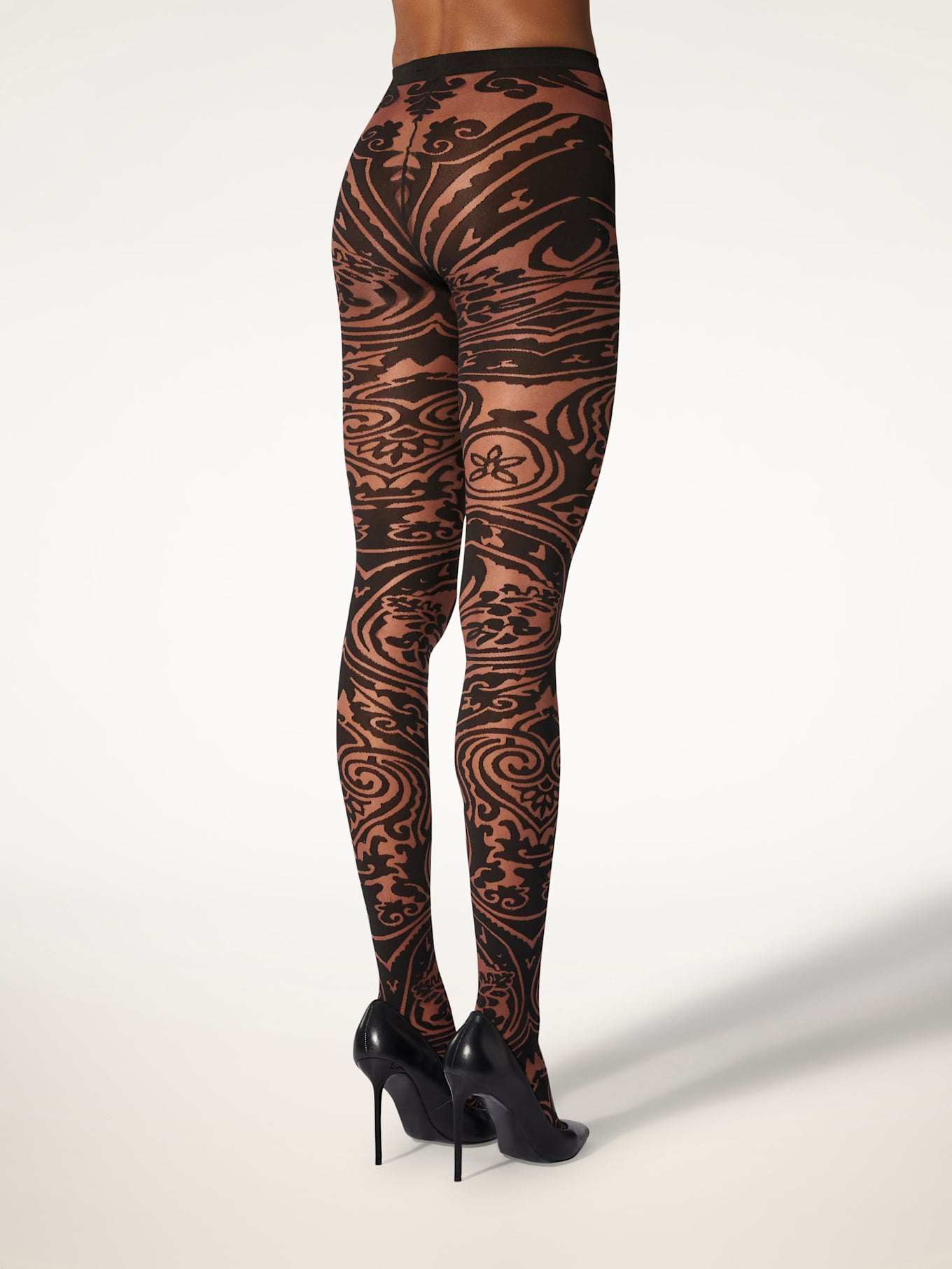 Wolford Strumpfhose PAISLEY TATTOO TIGHTS: BRAUN