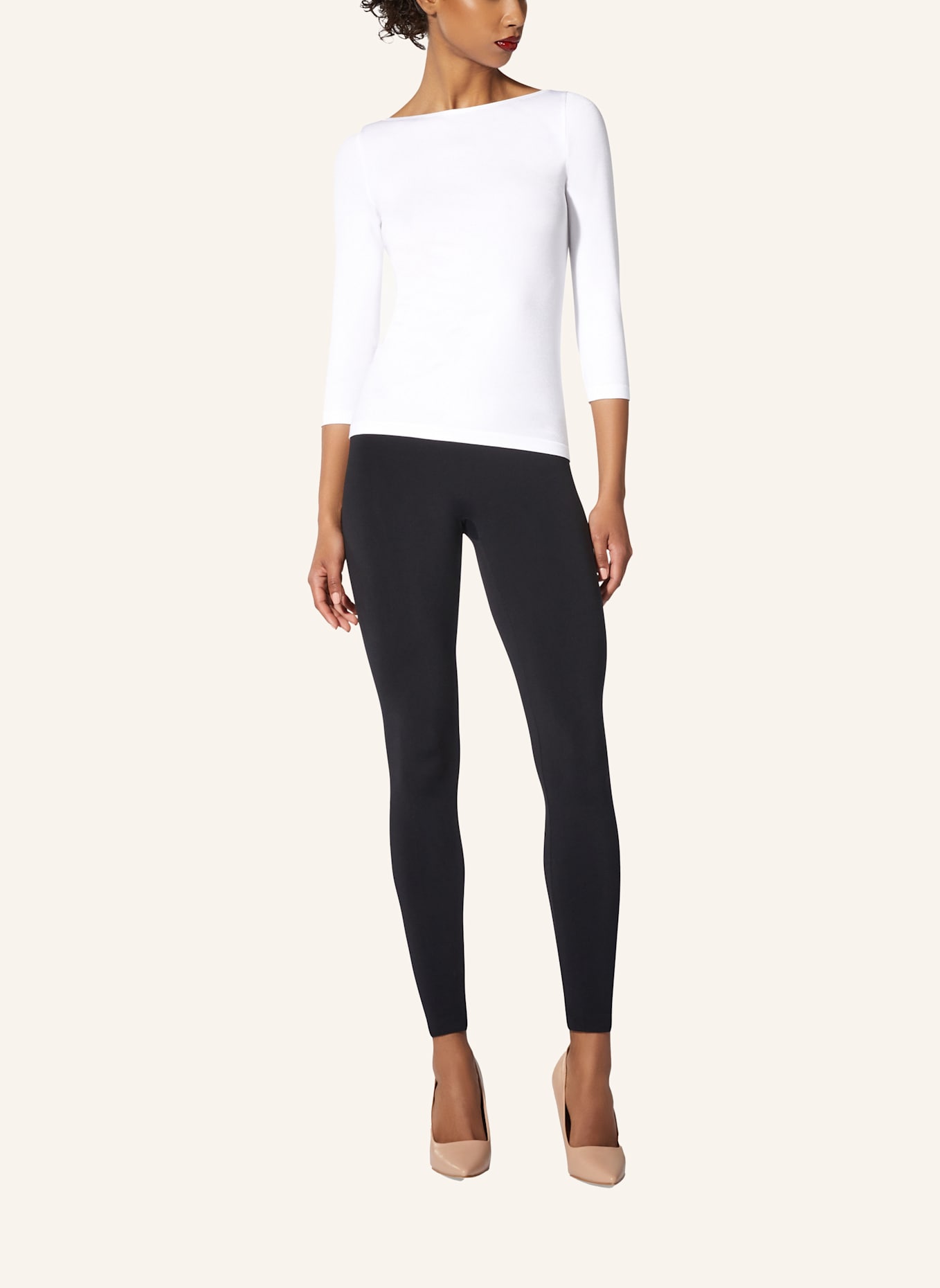 Wolford T Shirt Top CORDOBA TOP LONG SLEEVES: WEISS