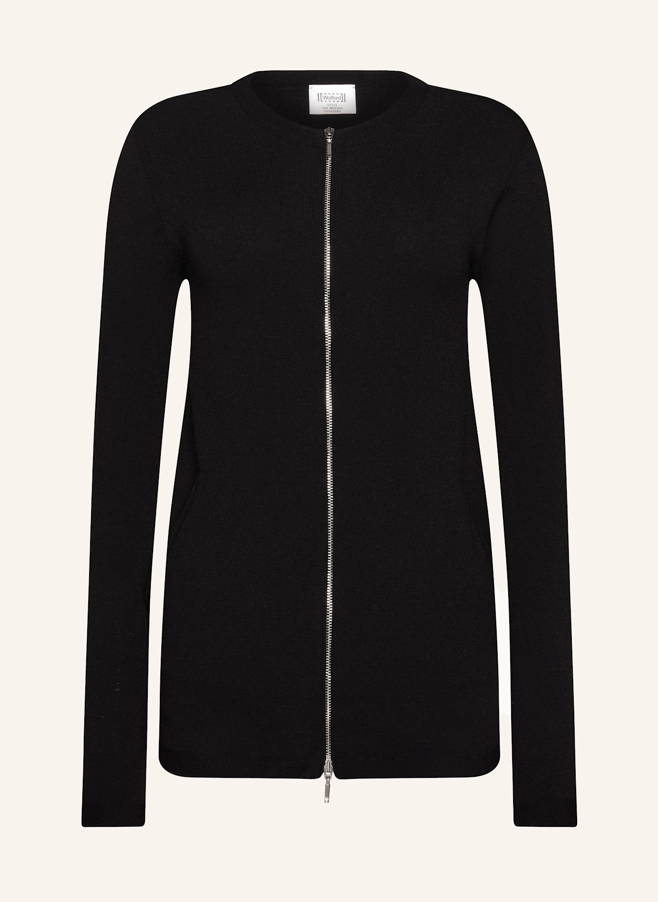 Wolford Strickjacke, Jacke & Weste THE MERINO CARDIGAN: SCHWARZ