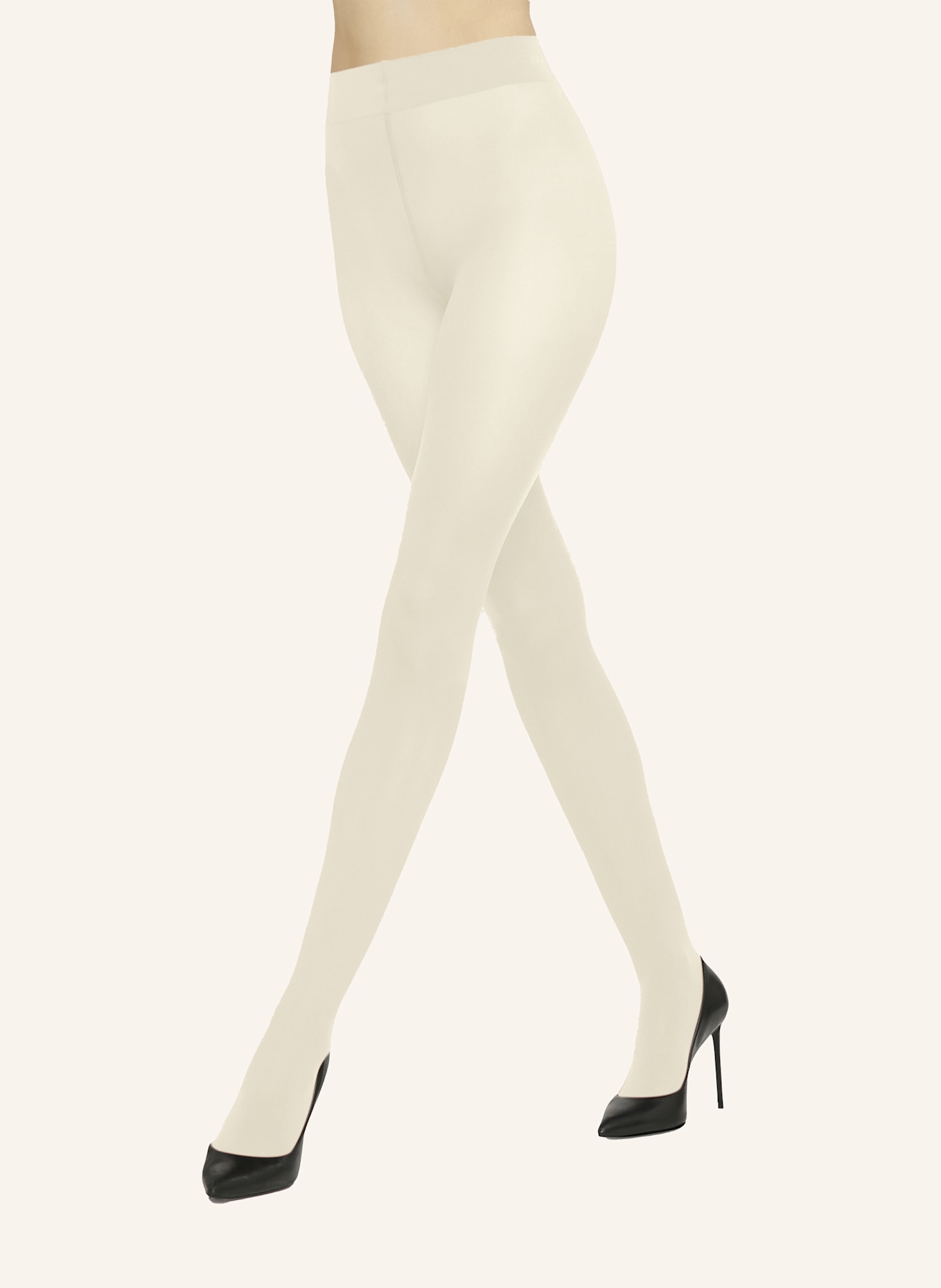 Wolford Feinstrumpfhose VELVET DE LUXE 66 KOMFORT: ECRU