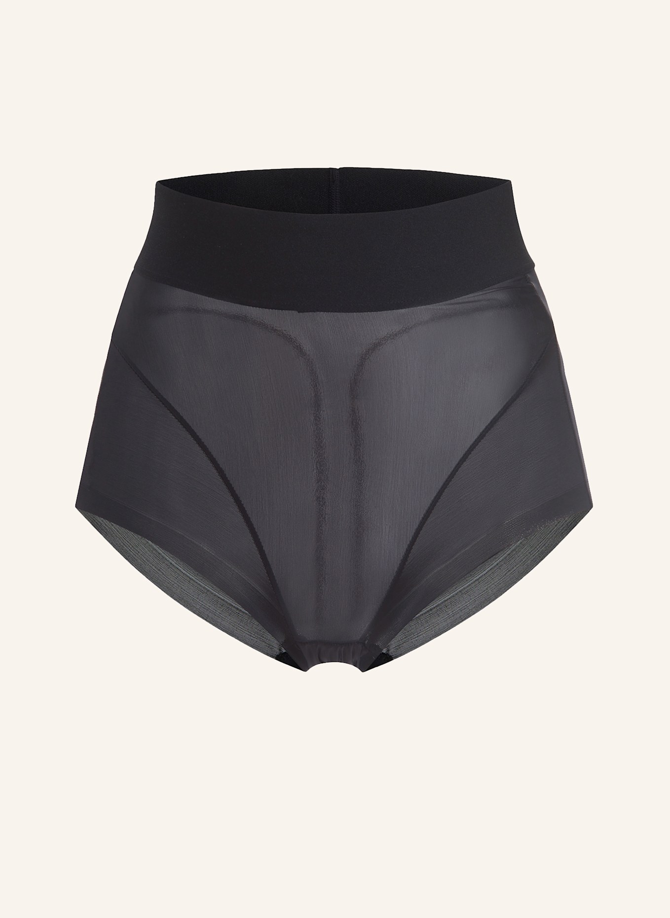 Wolford Lingerie Tanga SHEER T. CURVE ENHANCING BRIEF: SCHWARZ