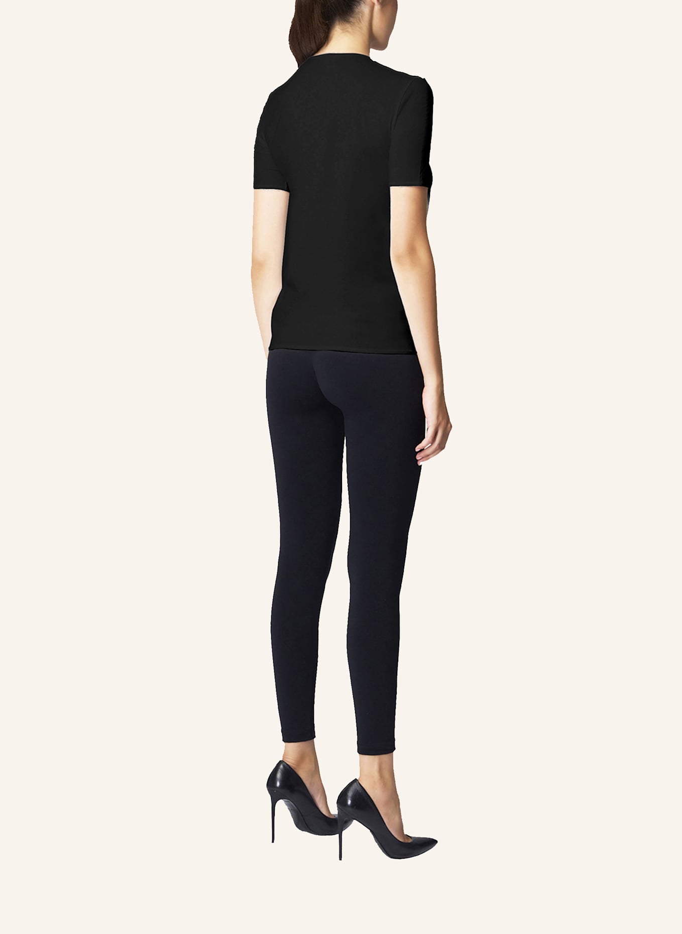 Wolford T-Shirt PURE TOP SHORT SLEEVES: SCHWARZ