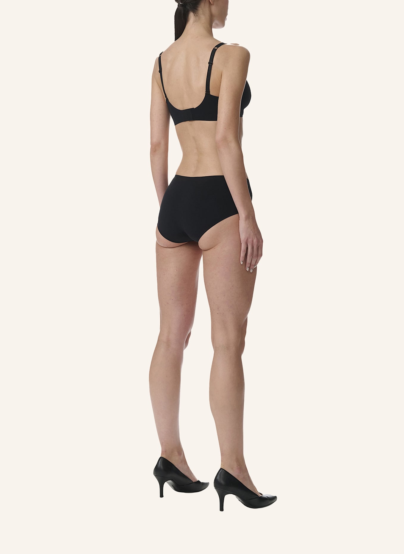 Wolford Lingerie Tanga COTTON CONTOUR 3W PANTY: SCHWARZ