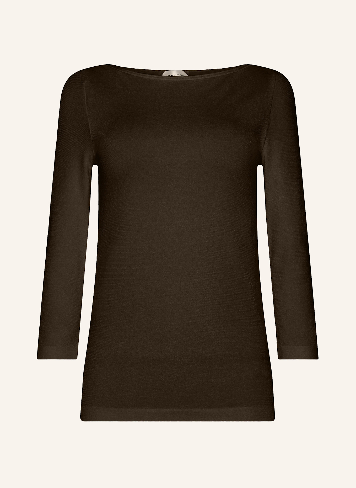 Wolford Pullover CORDOBA TOP LONG SLEEVES: DUNKELBRAUN