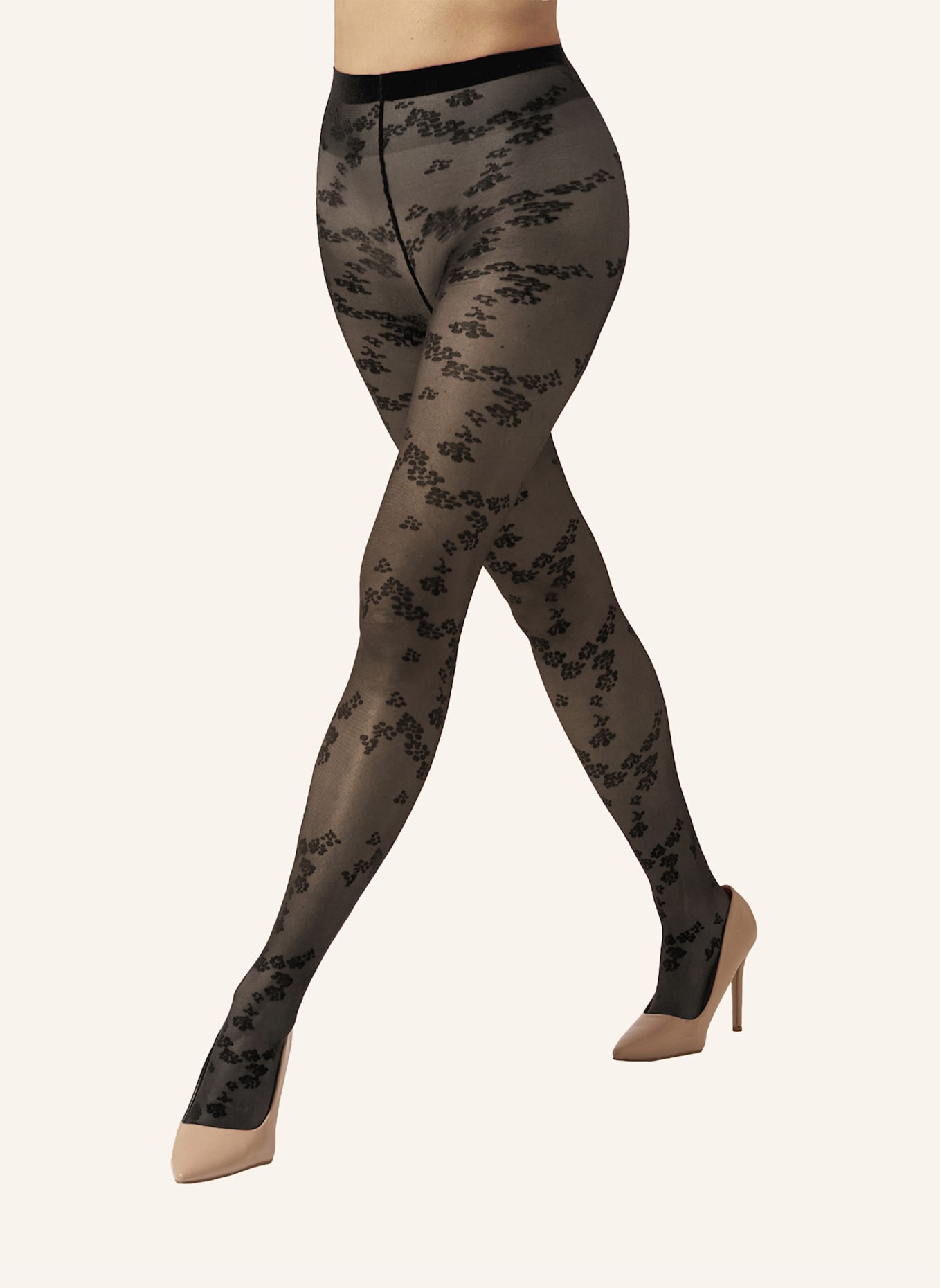 Wolford Strumpfhose FLORET TIGHTS: SCHWARZ