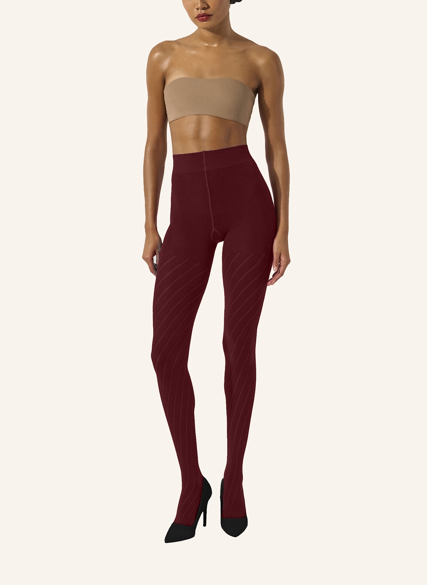 Wolford Strumpfhose MERINO DOT TIGHTS: ROT