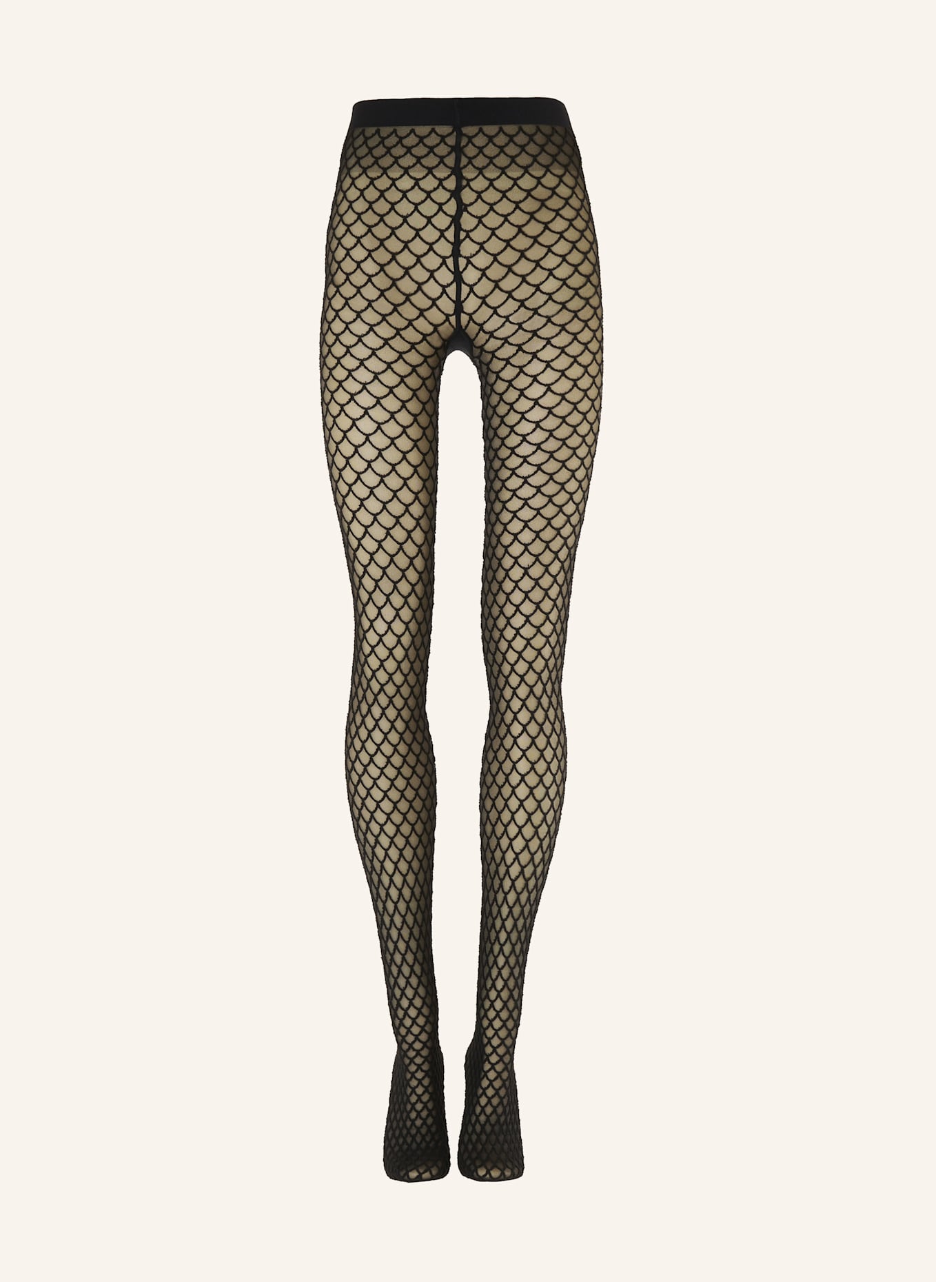Wolford Strumpfhose VELVET NET ILLUSION TIGHTS: SCHWARZ