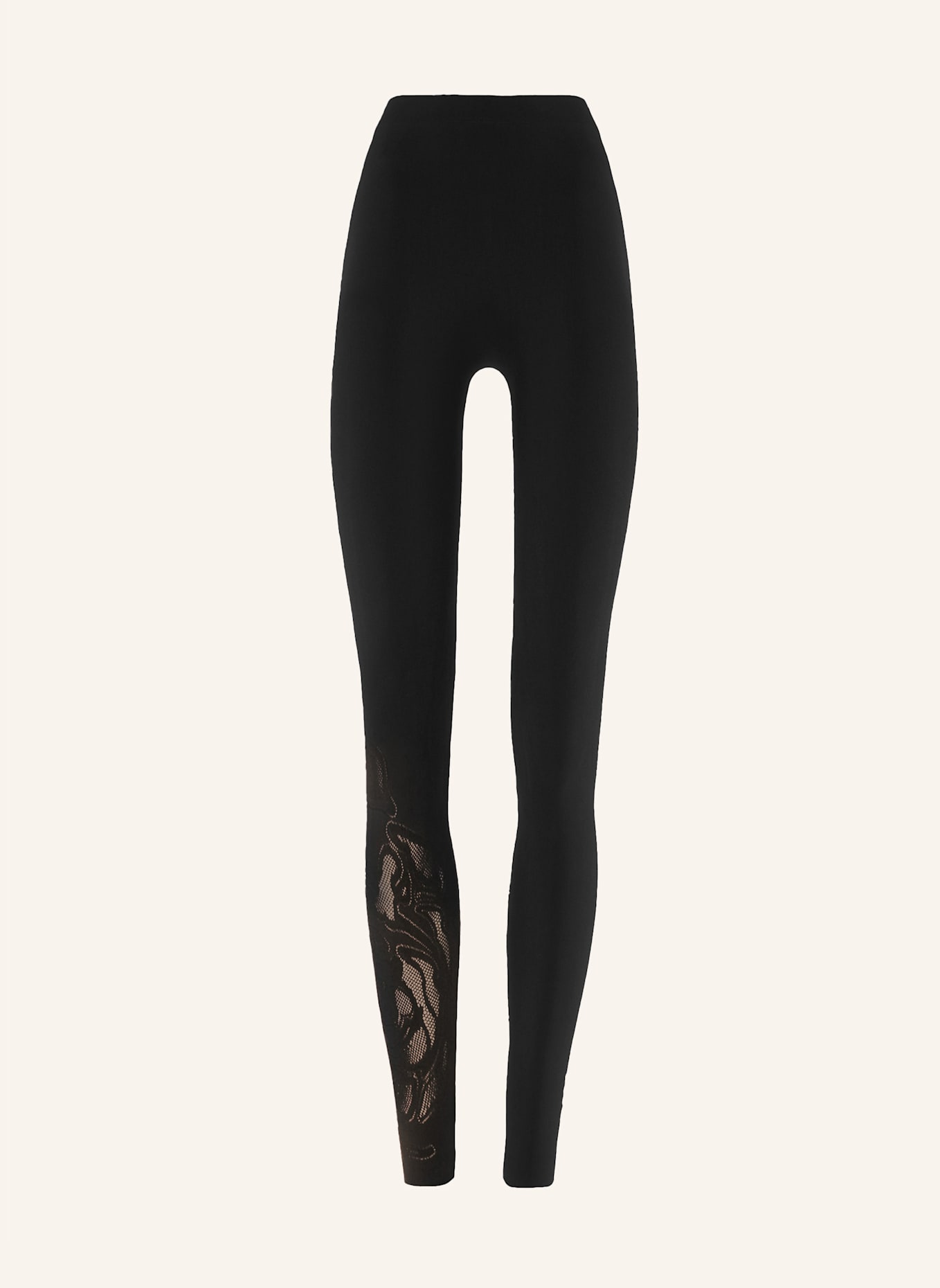 Wolford Leggings RTW ROSE NET LEGGINGS: SCHWARZ