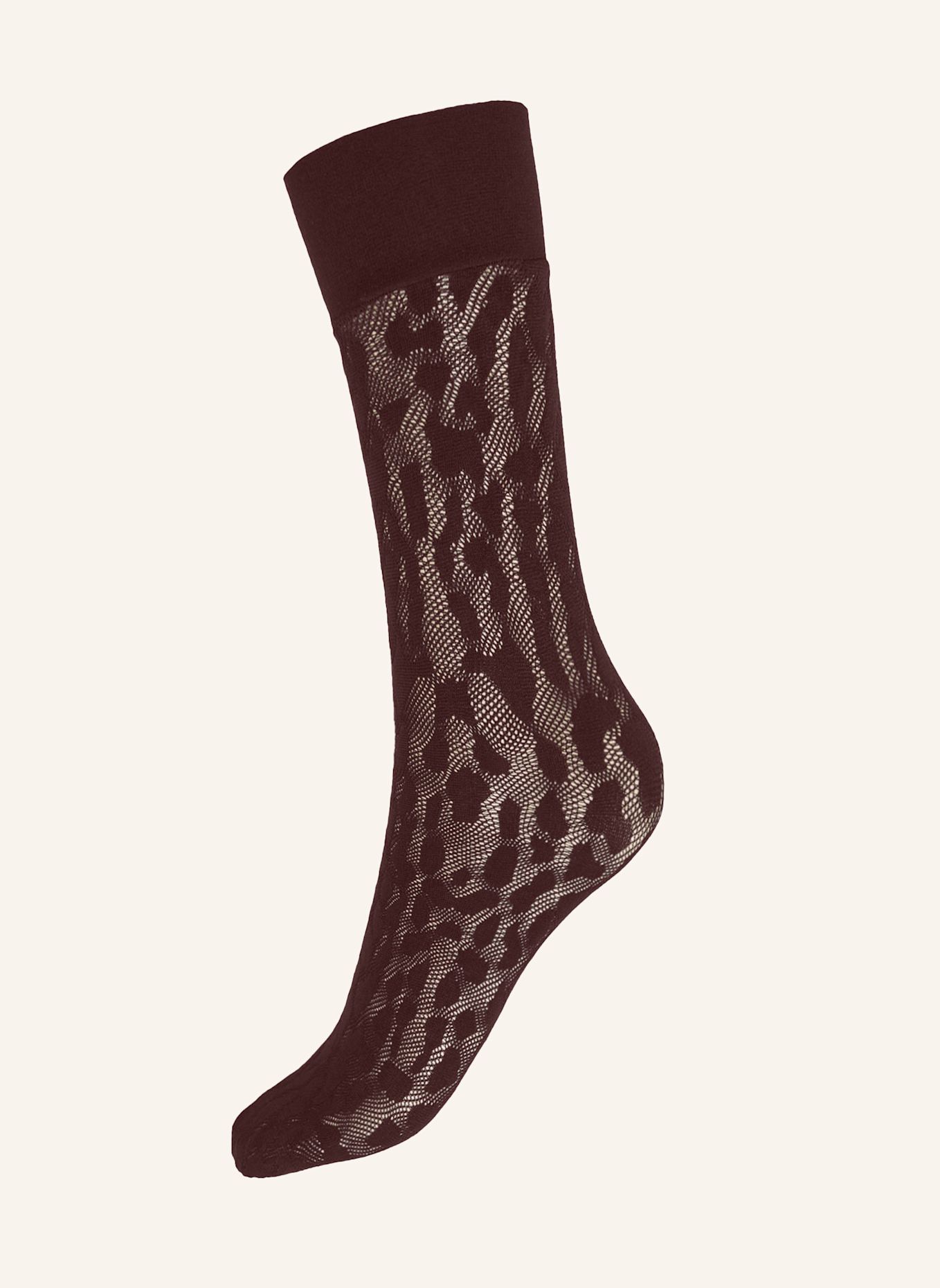 Wolford Socken REPTILE NET SOCKS: BRAUN