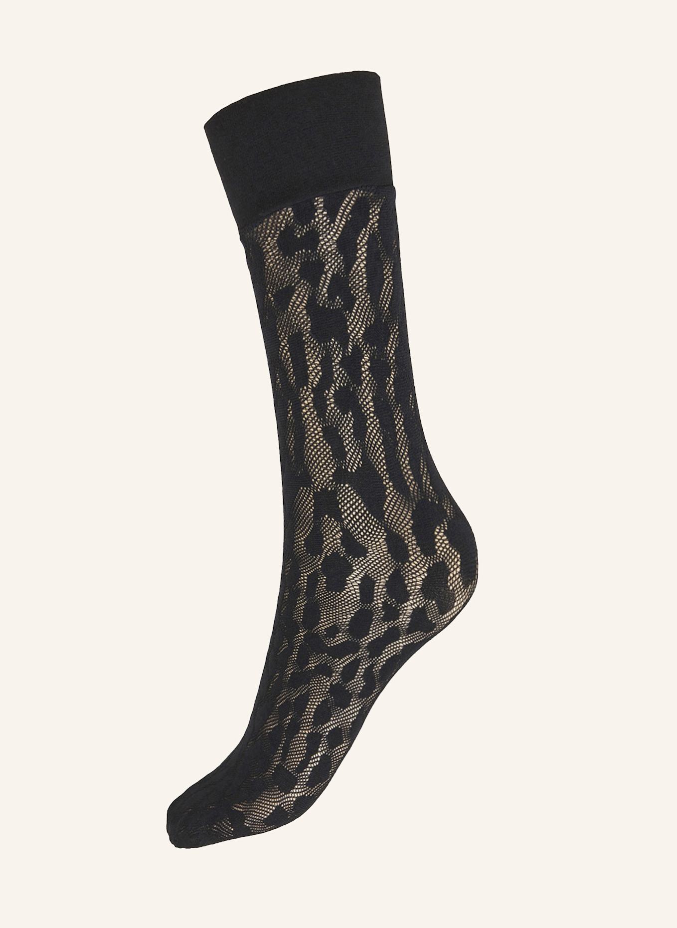 Wolford Socken REPTILE NET SOCKS: SCHWARZ