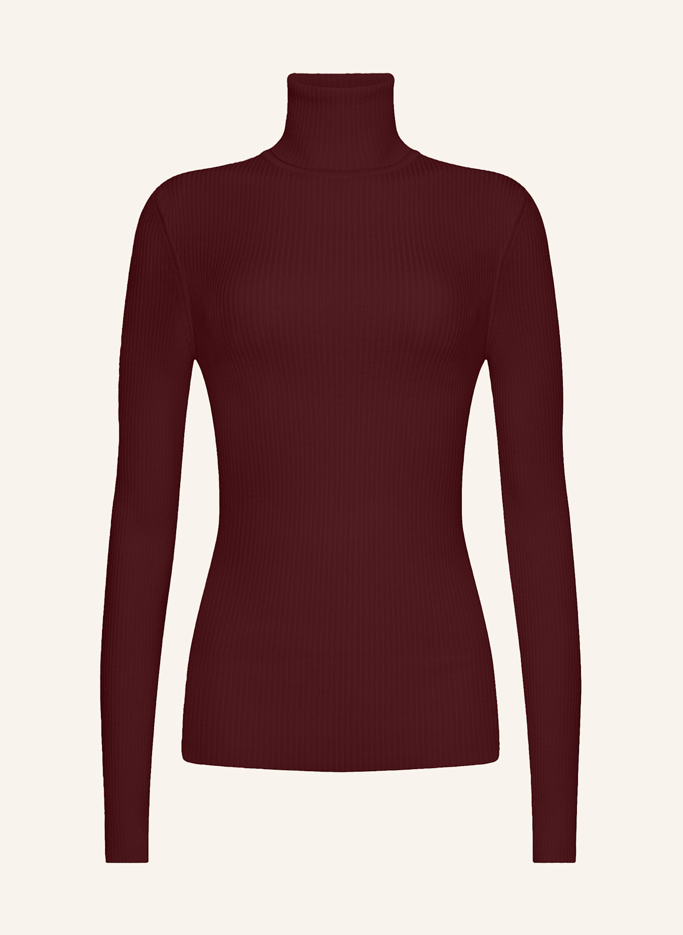 Wolford Pullover MERINO FINE RIB TOP LONG SLEEV: ROT
