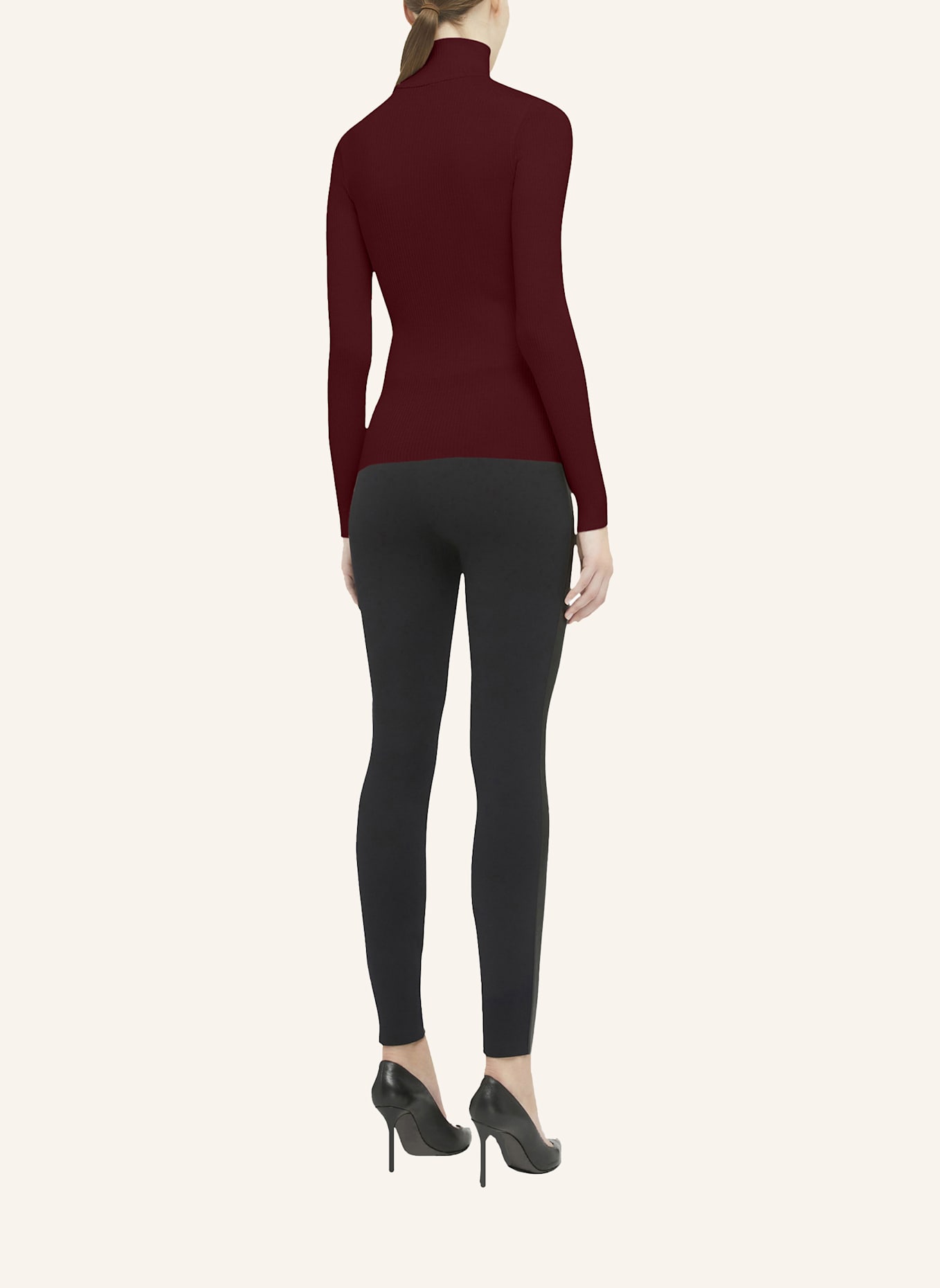Wolford Pullover MERINO FINE RIB TOP LONG SLEEVES: ROT