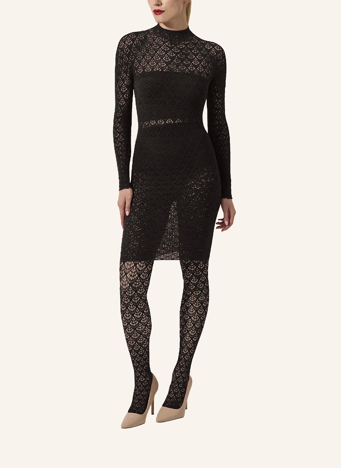 Wolford Kleid MERMAID NET DRESS: SCHWARZ