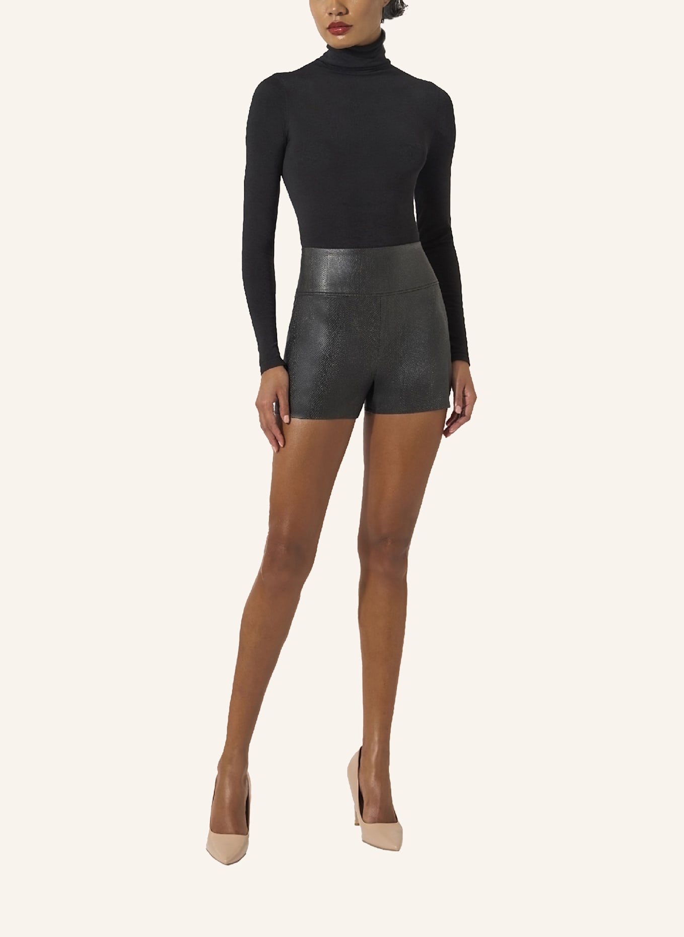 Wolford Hose PYTHON SHORTS: SCHWARZ