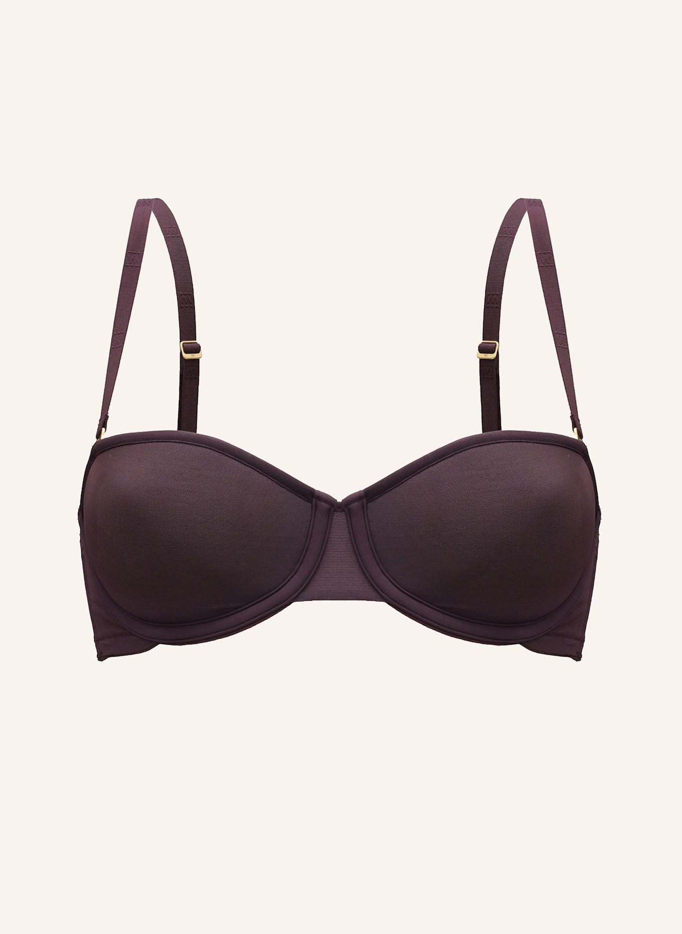Wolford BH SHEER OPAQUE BANDEAU BRA: LILA