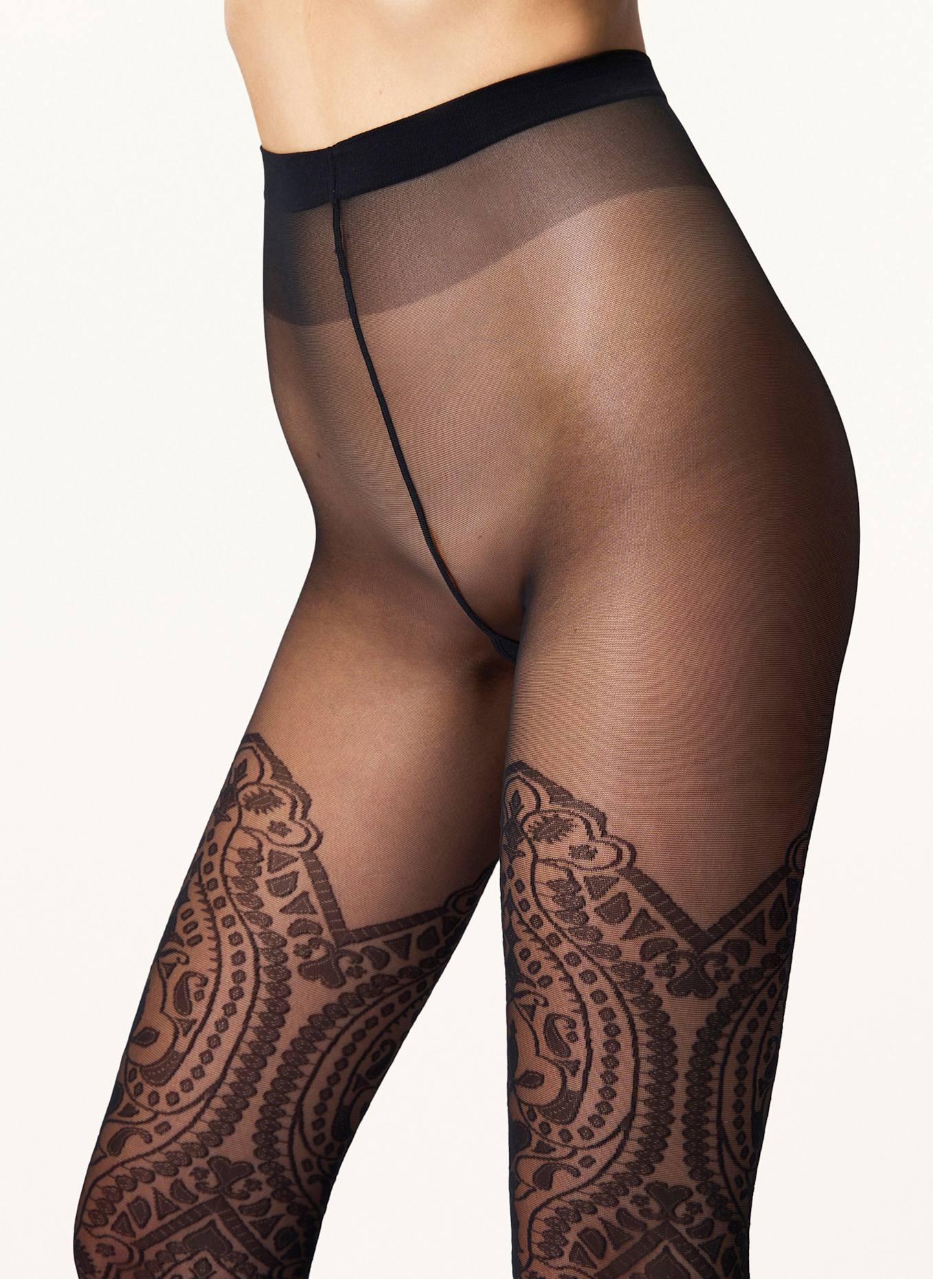Wolford Strumpfhose ORNAMENT TIGHTS: SCHWARZ