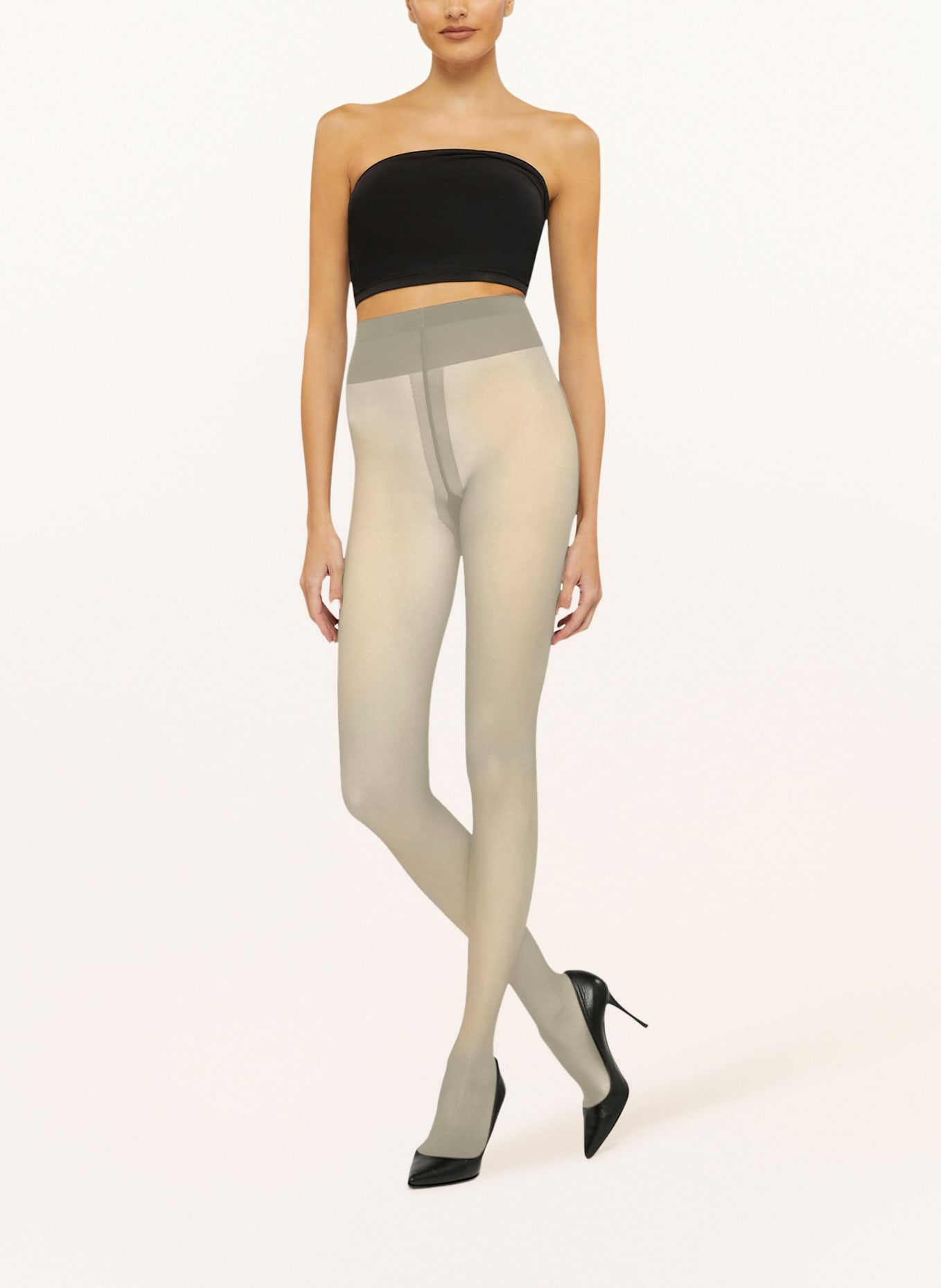 Wolford Strumpfhose INDIVIDUAL 10 BACK SEAM TIGHTS: ECRU