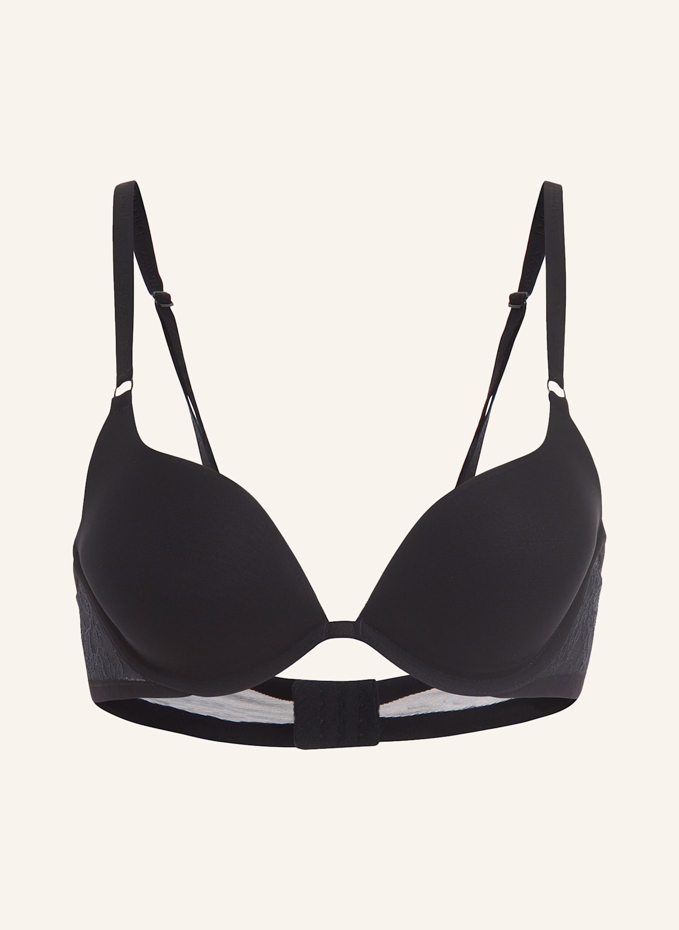 Wolford Körbchen BH BONDED TO LEAVERS PUSH-UP BRA: SCHWARZ