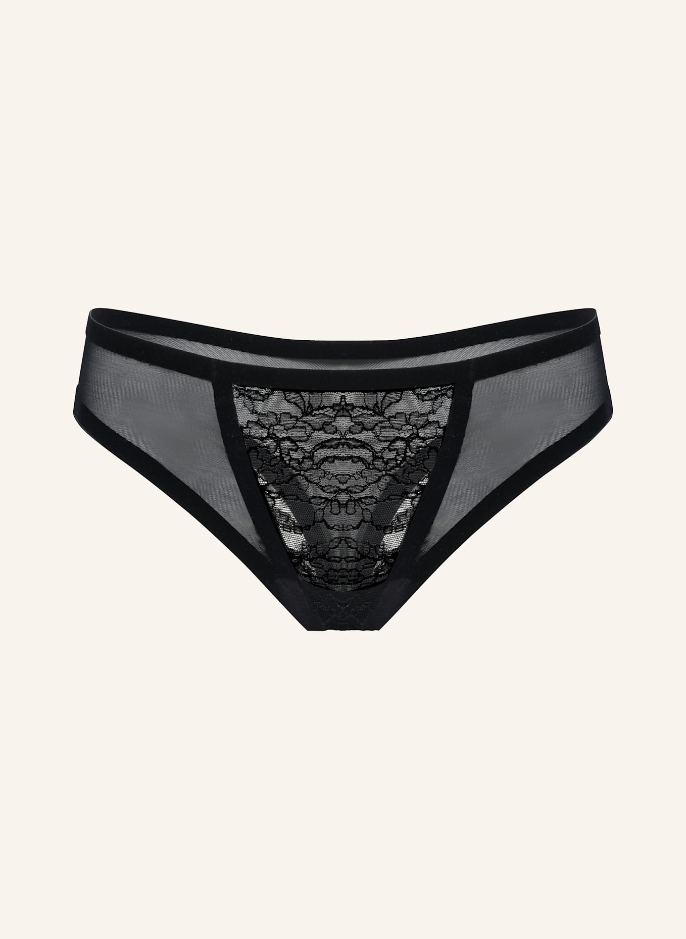 Wolford Lingerie String BONDED TO LEAVERS STRING: SCHWARZ