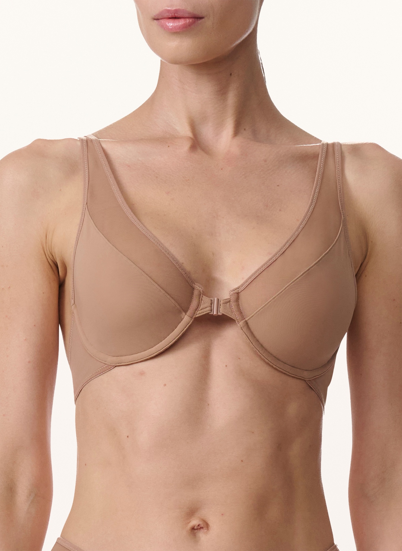 Wolford BH SHEER OPAQUE BRA: CAMEL