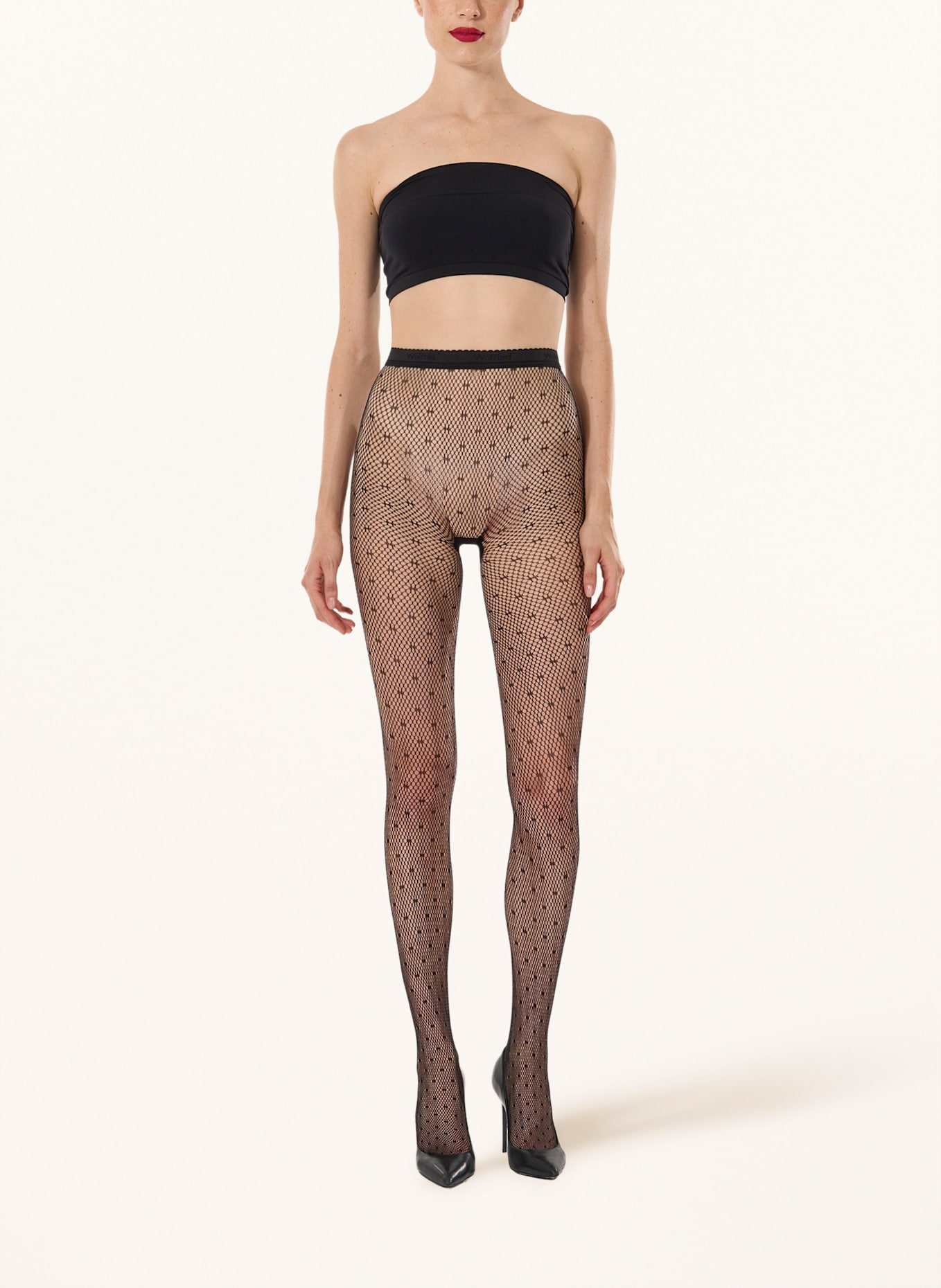 Wolford Wolford Tights Dotted Net Tights: SCHWARZ