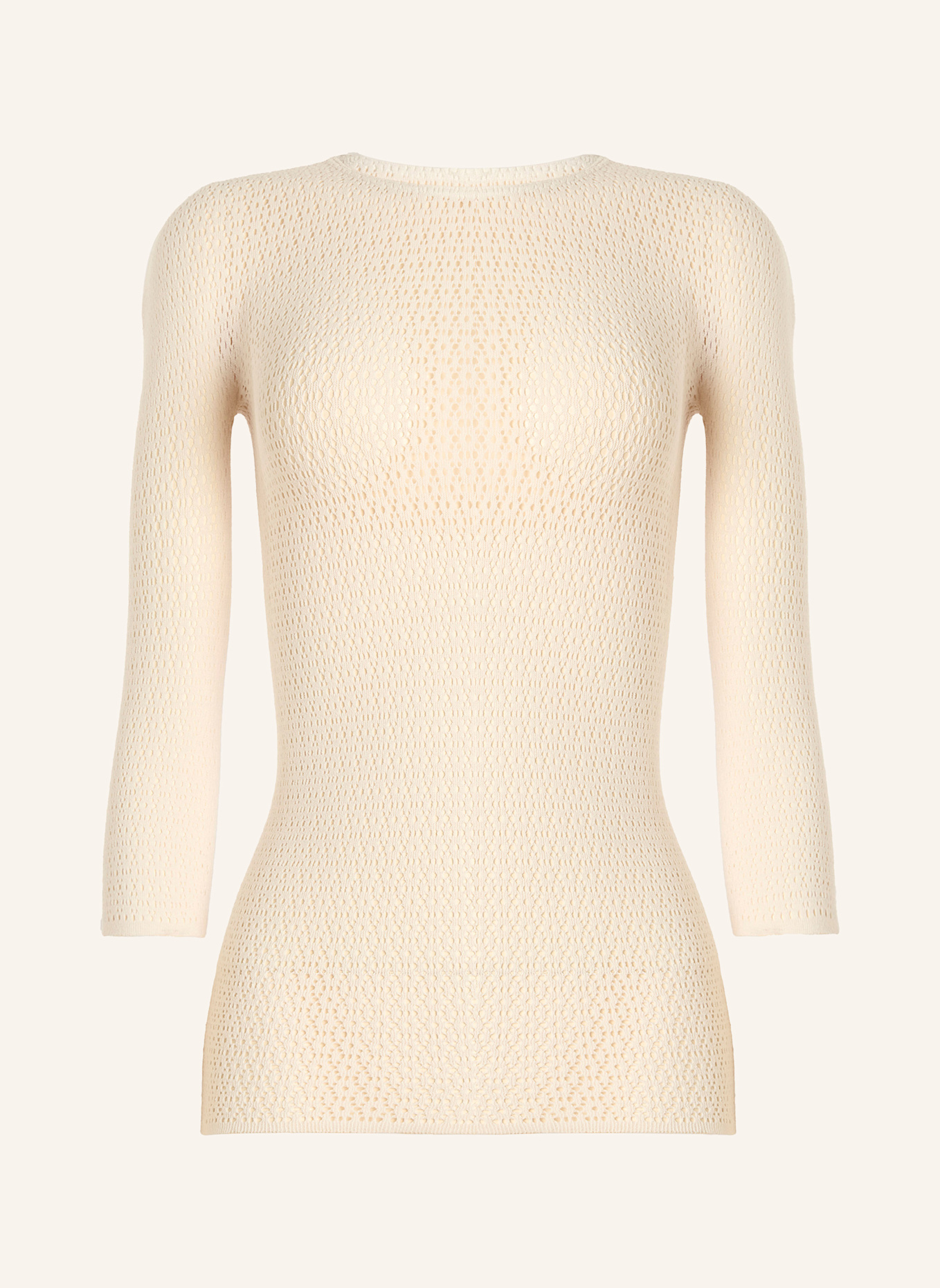 Wolford Wolford Top Long Sleeves Daisy Net Top Long Sleeves: BRAUN