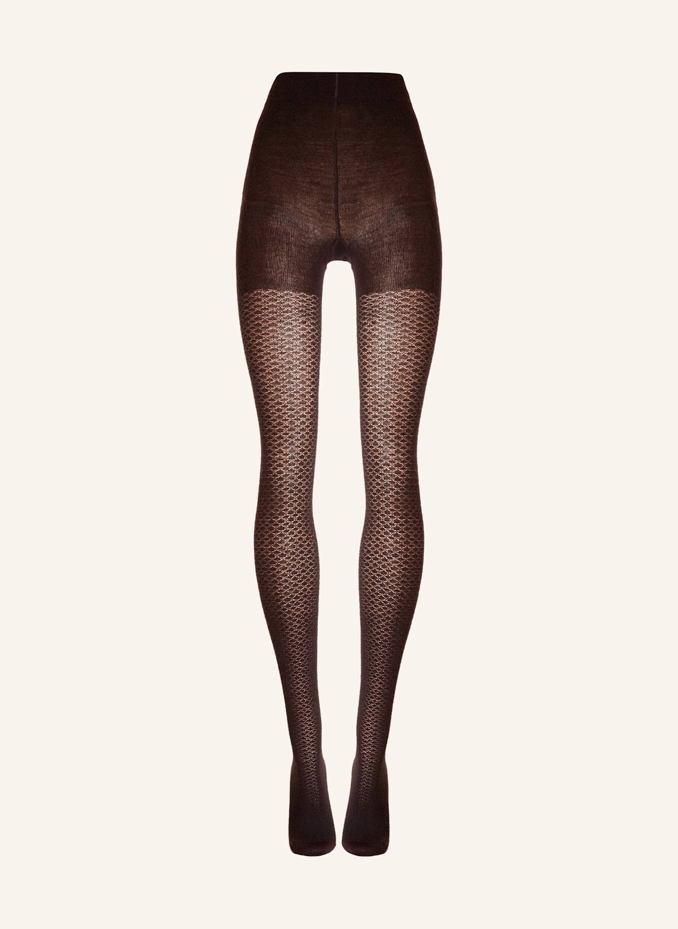 Wolford Wolford Tights Merino Pattern Tights: SCHWARZ