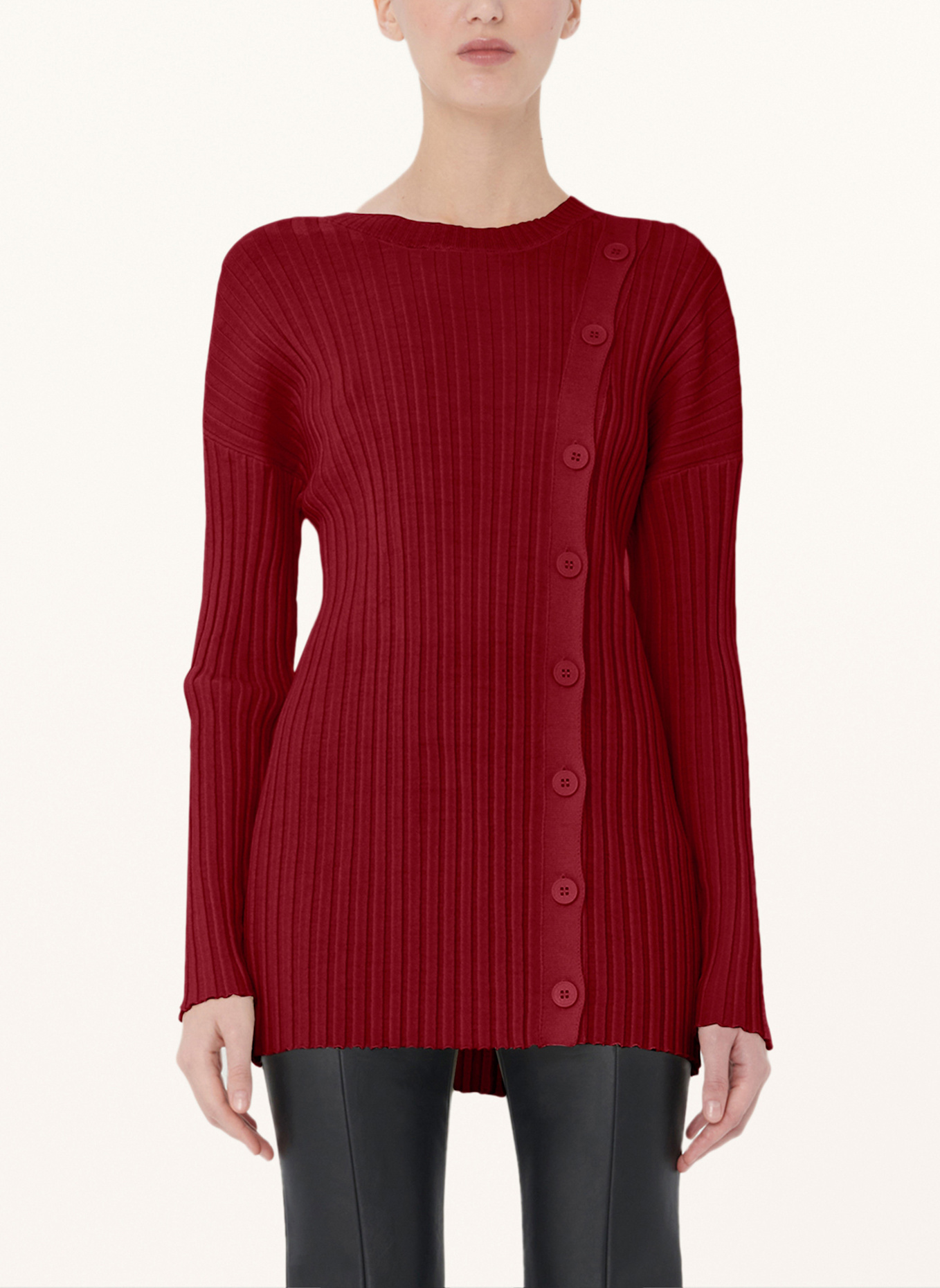 Wolford Wolford Top Long Sleeves Merino Detach Top Long Sleeves: ROT