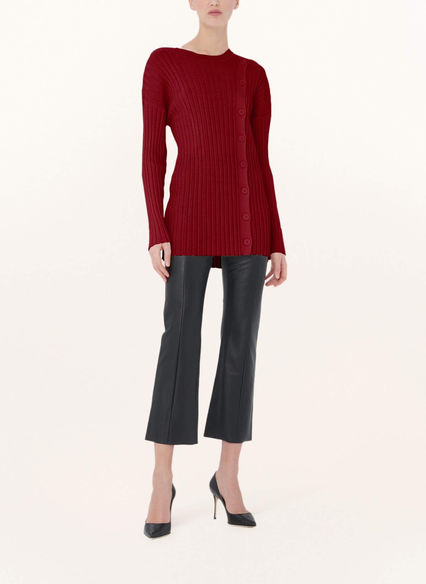 Wolford Wolford Top Long Sleeves Merino Detach Top Long Sleeves: ROT