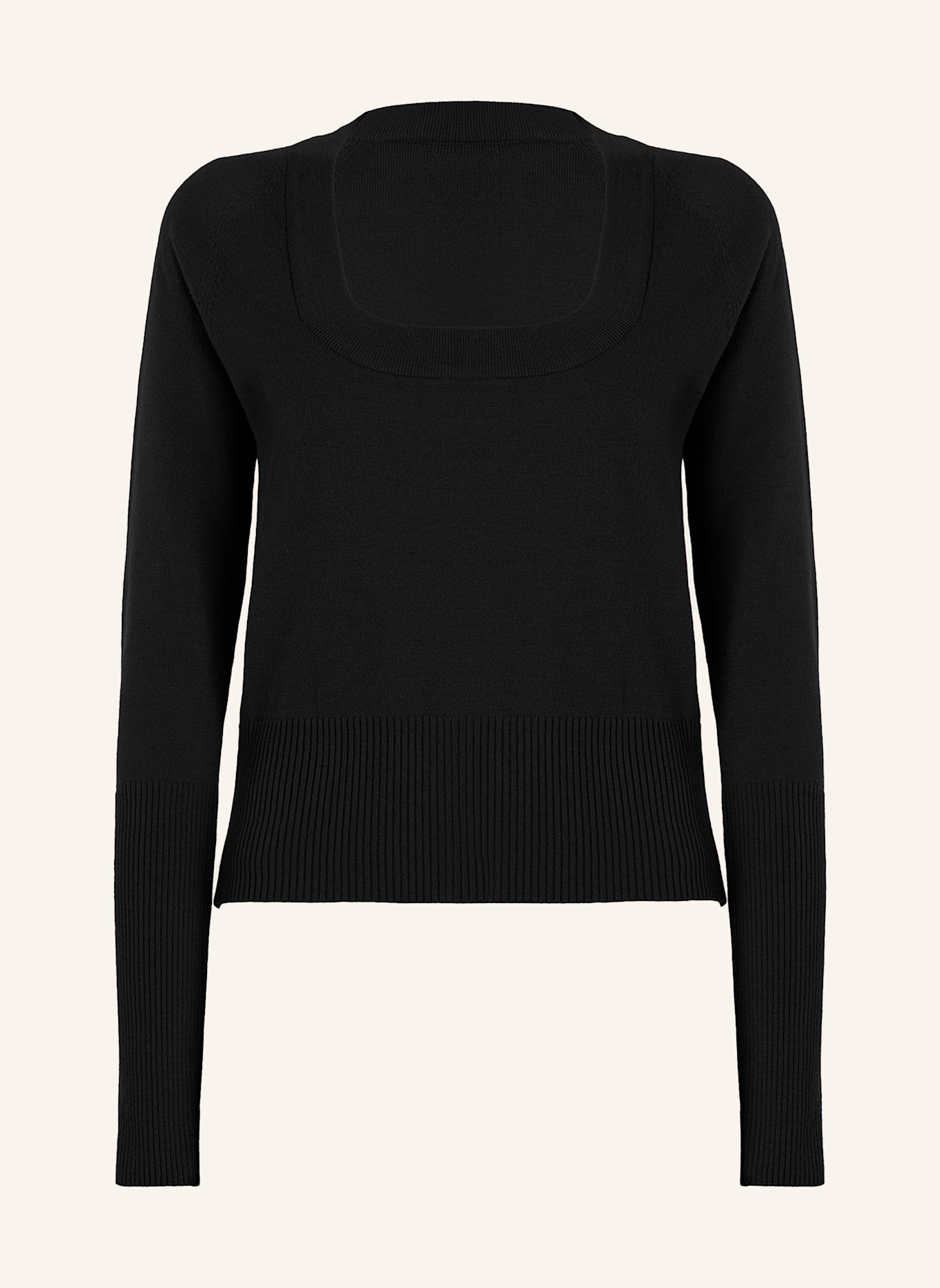 Wolford Wolford Top Long Sleeves Luxe Merino Top Long Sleeves: SCHWARZ