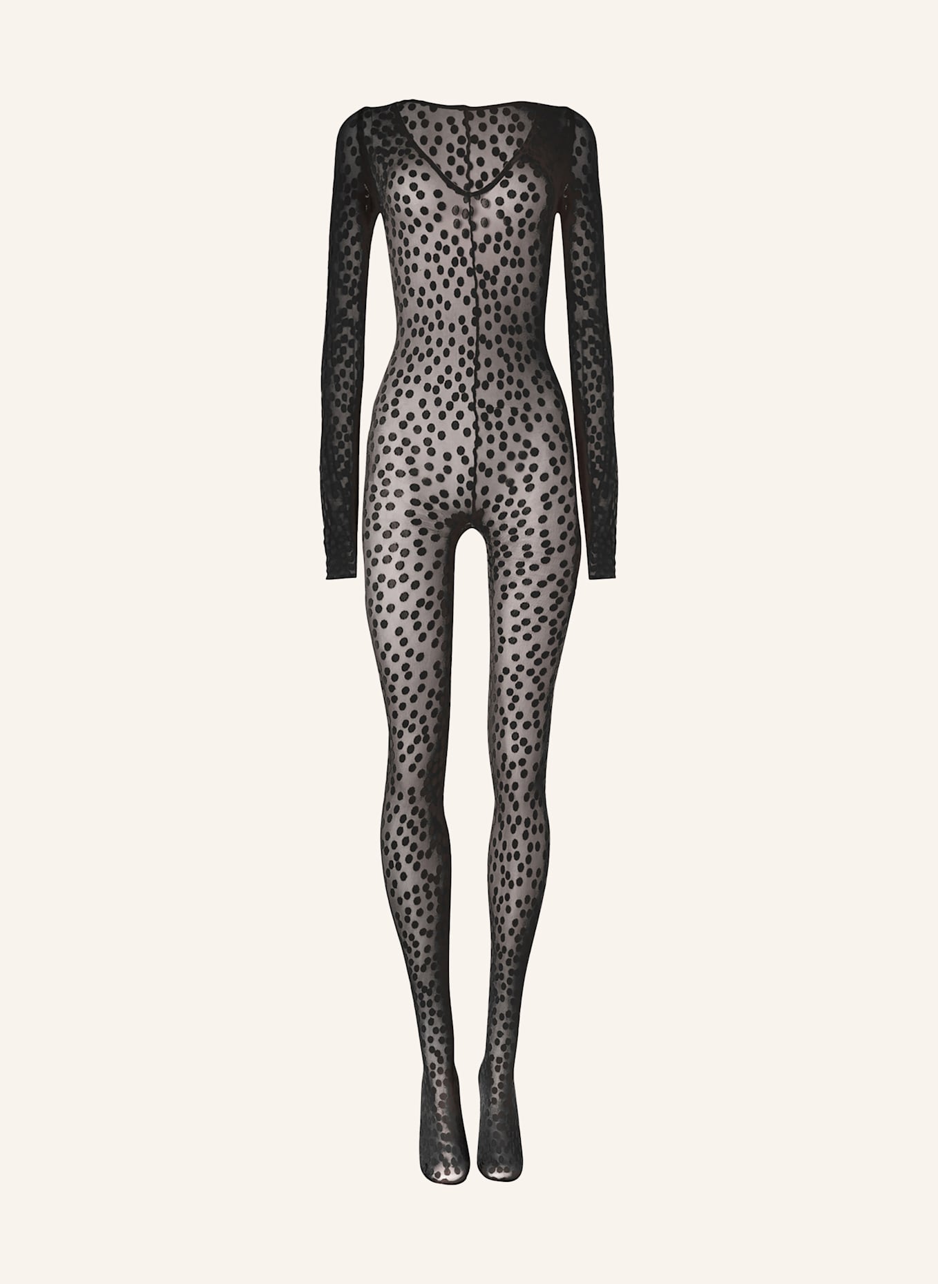 Wolford Wolford Jumpsuit Sweet Dots Catsuit: SCHWARZ