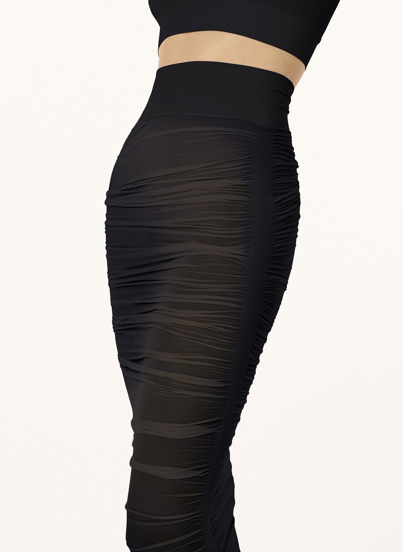Wolford Wolford Skirt Sheer Drape Skirt: SCHWARZ