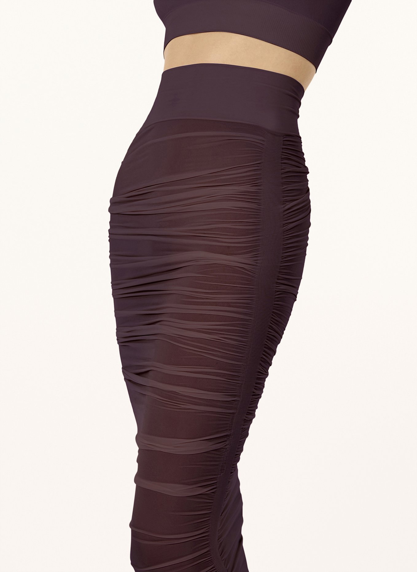Wolford Wolford Skirt Sheer Drape Skirt: LILA
