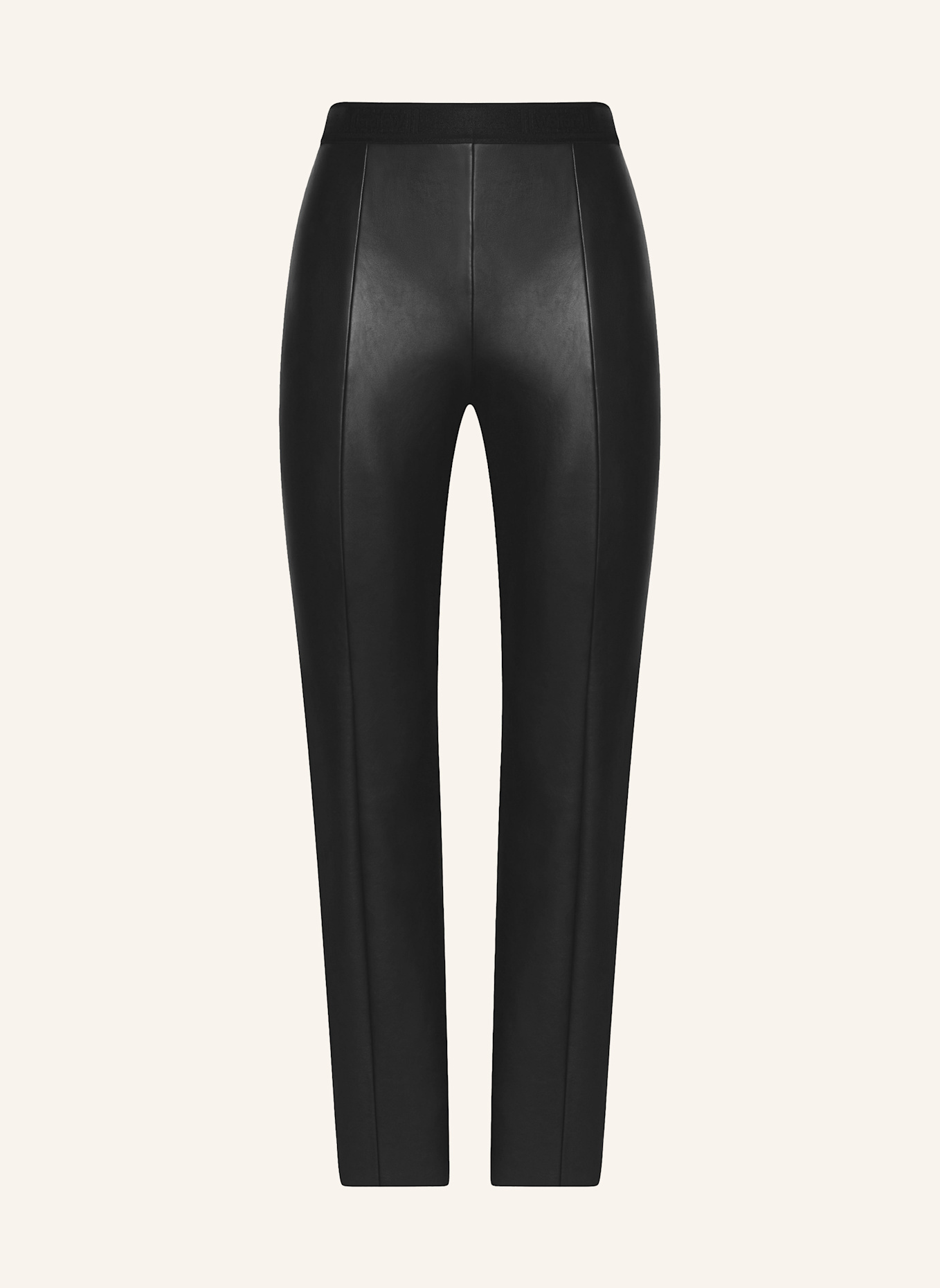 Wolford 7/8-Hose JENNA in Lederoptik: SCHWARZ