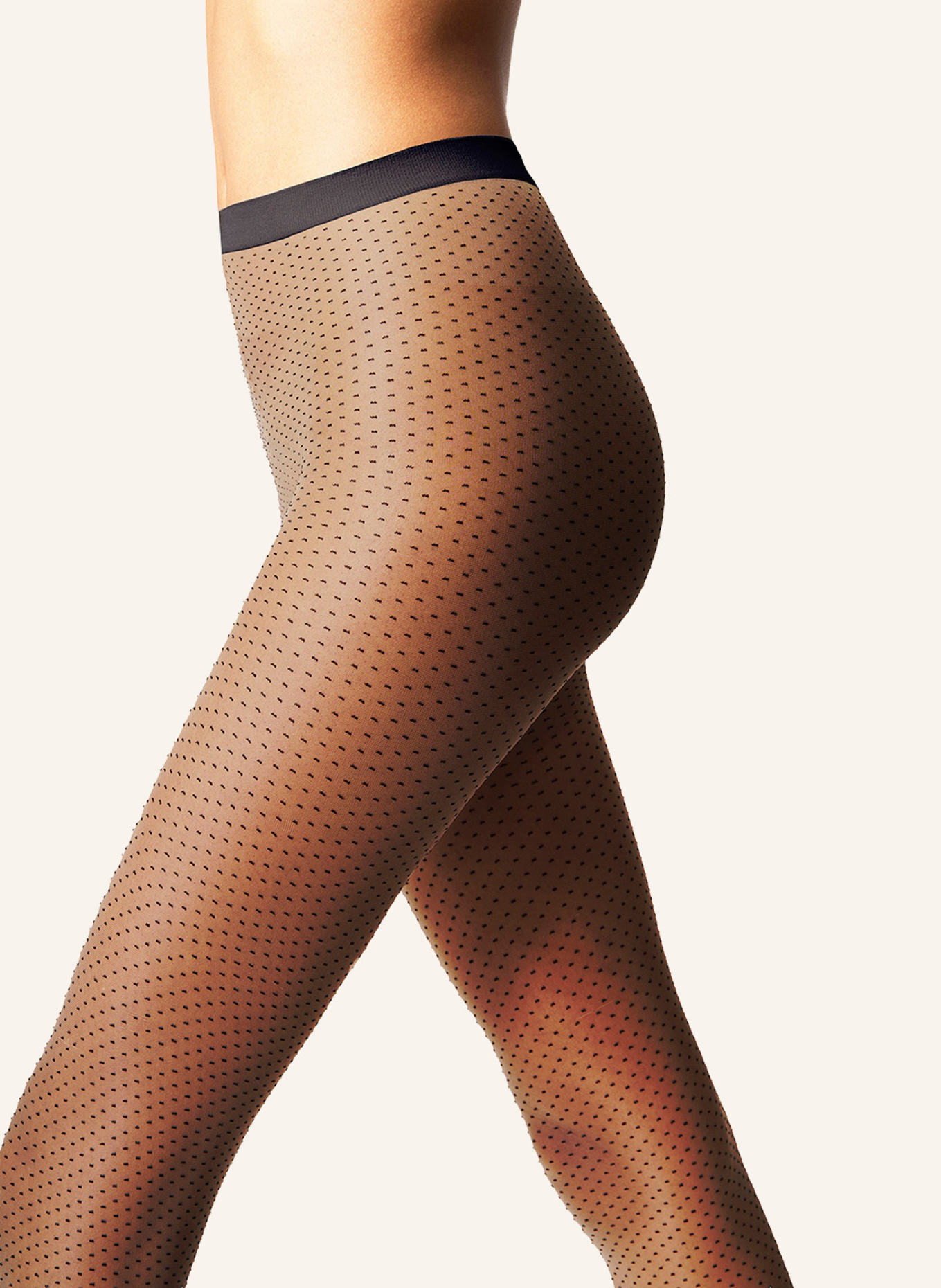 Wolford Strumpfhose MINI DOT TIGHTS: BRAUN