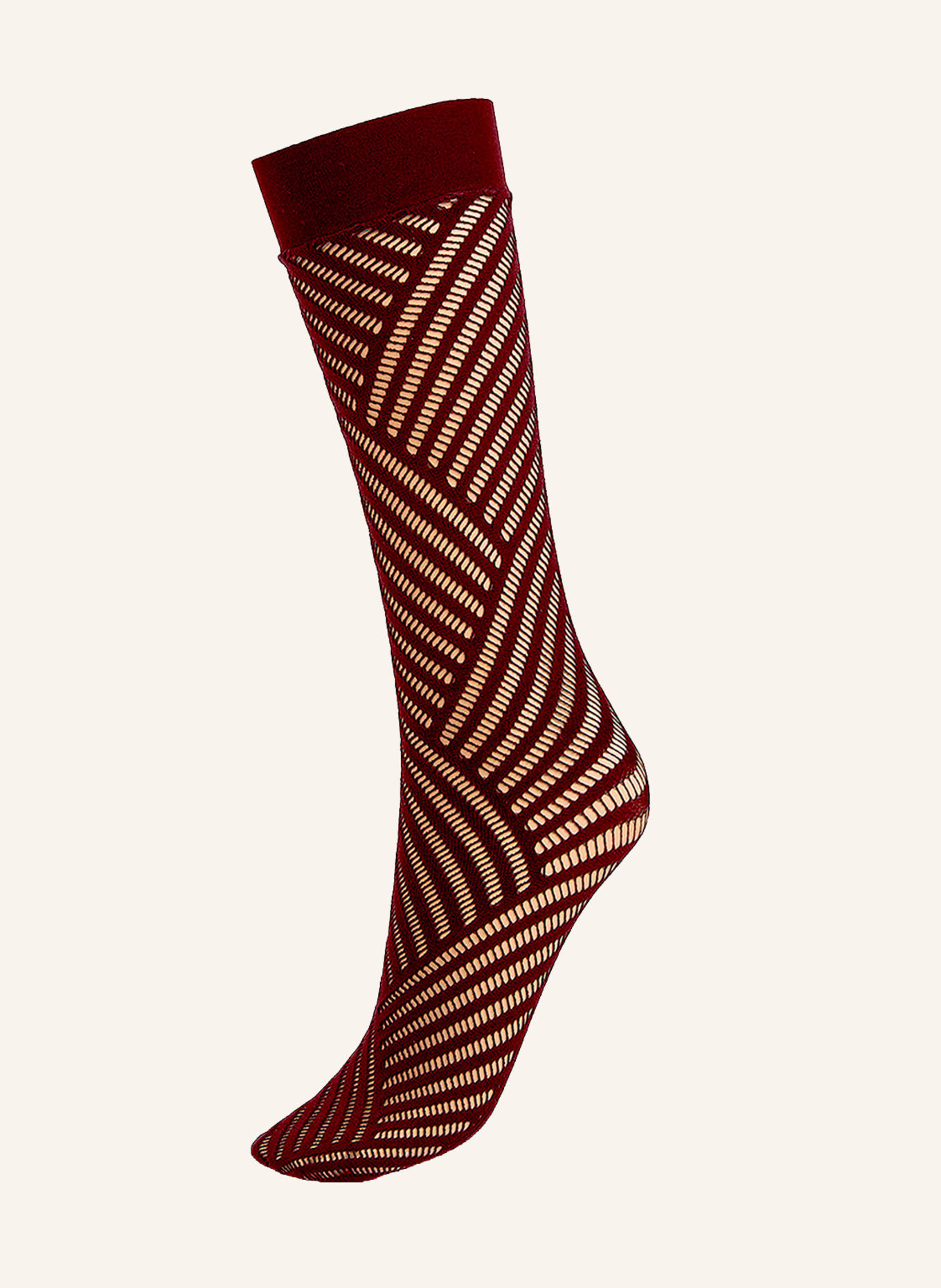 Wolford Kniestrumpf NET KNEE-HIGHS: BRAUN