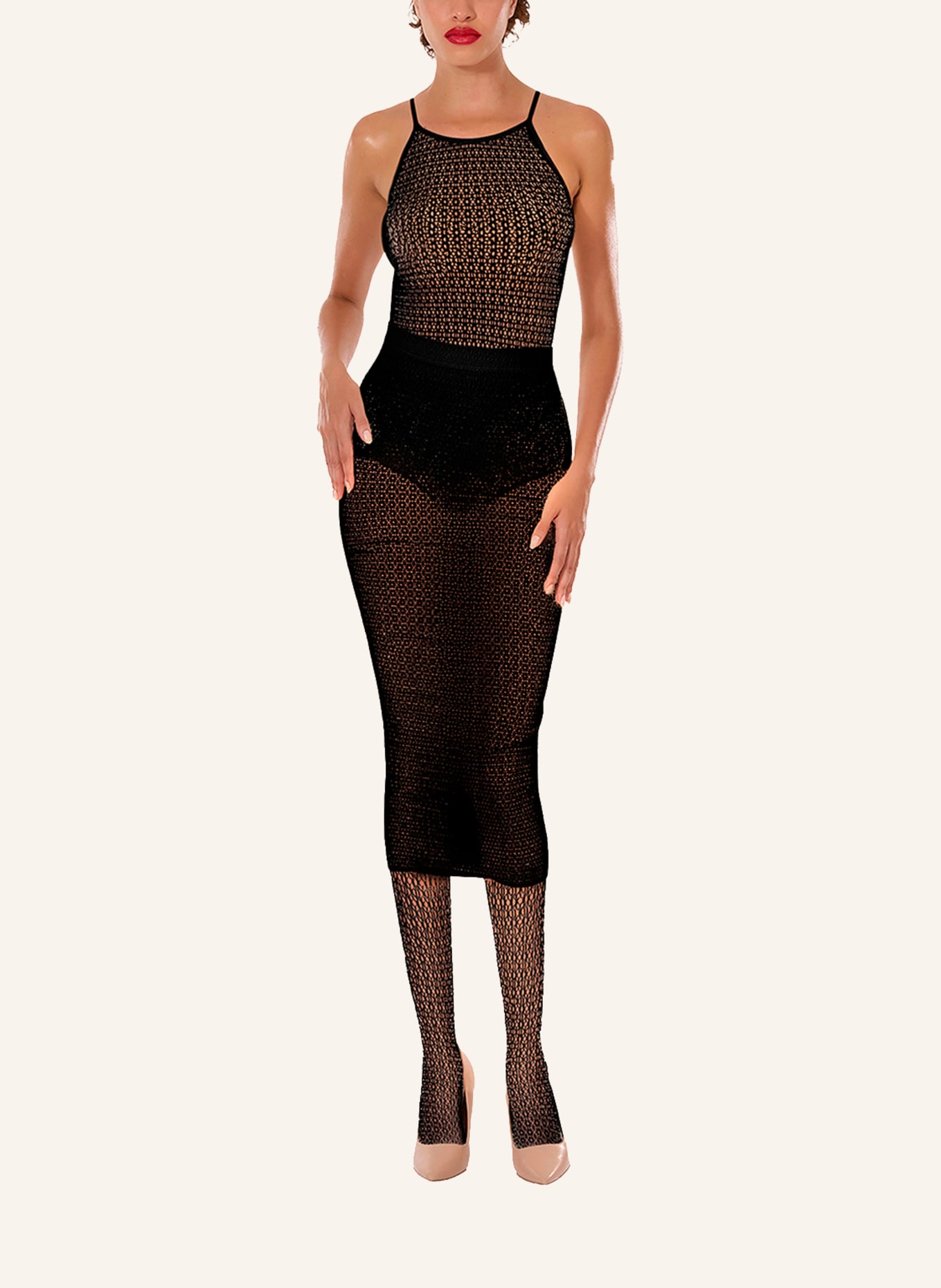 Wolford Wolford Body Daisy Net Body: SCHWARZ