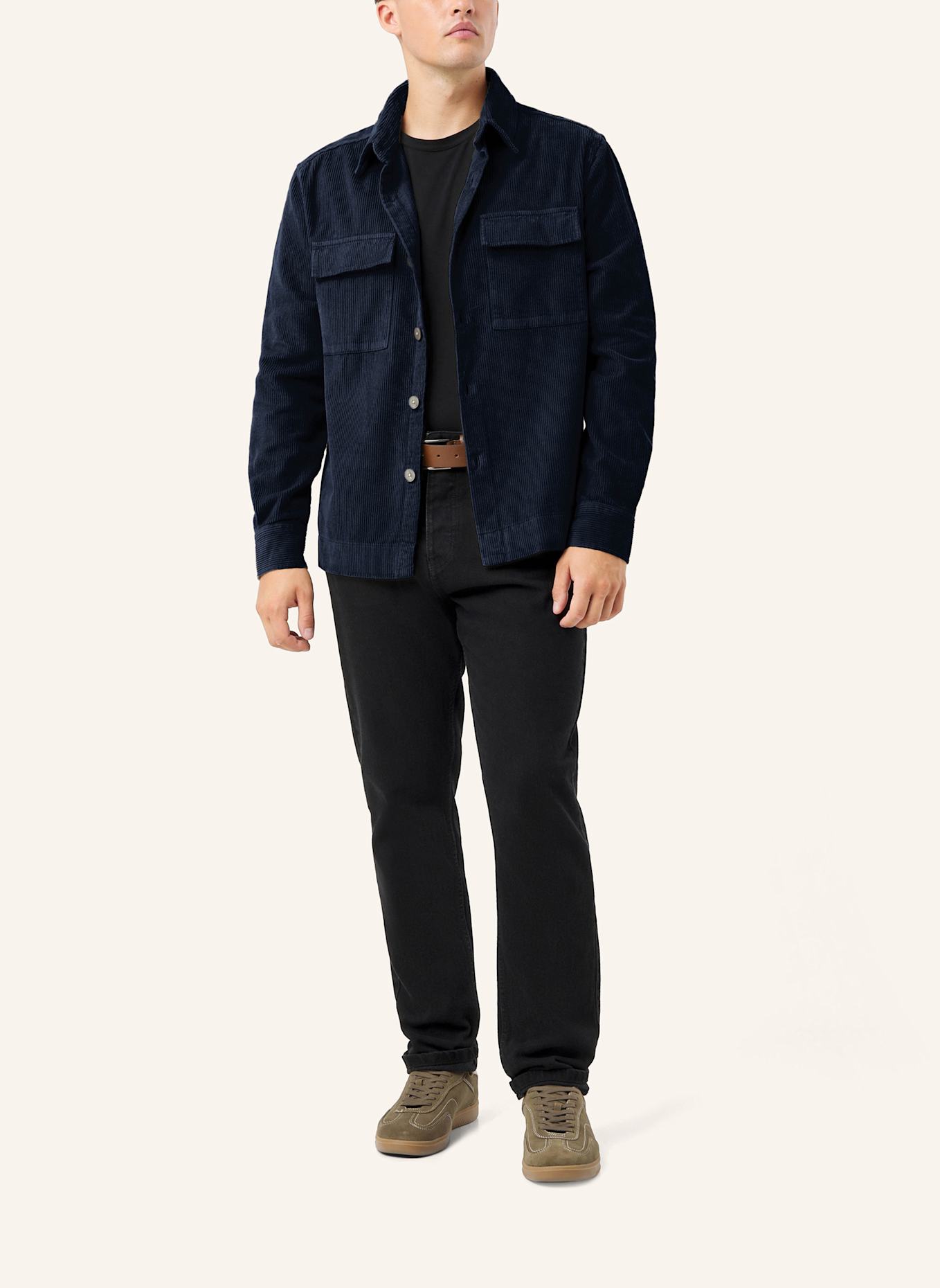 MAERZ MUENCHEN Cord-Overjacket: BLAU