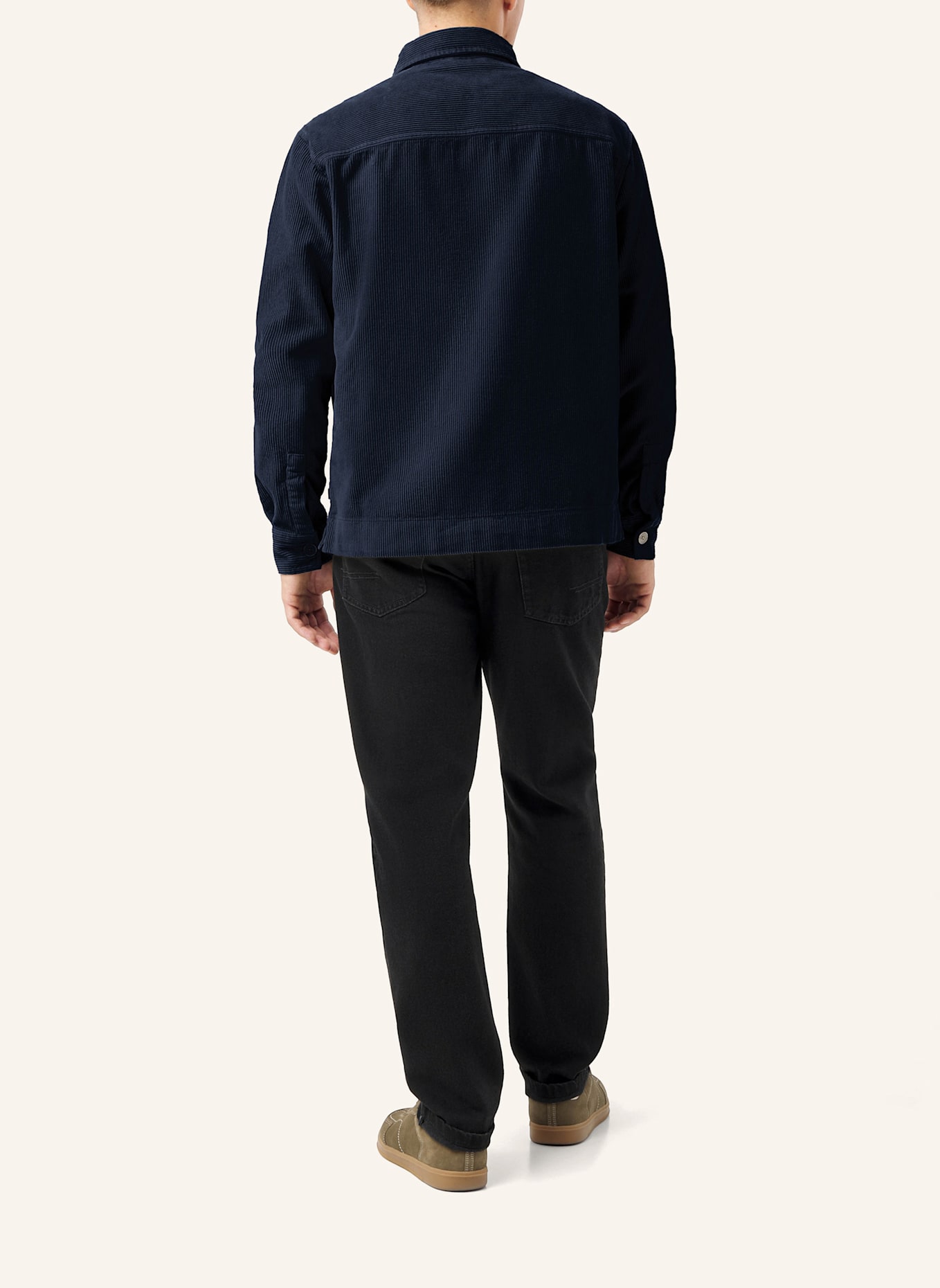 MAERZ MUENCHEN Cord-Overjacket: BLAU